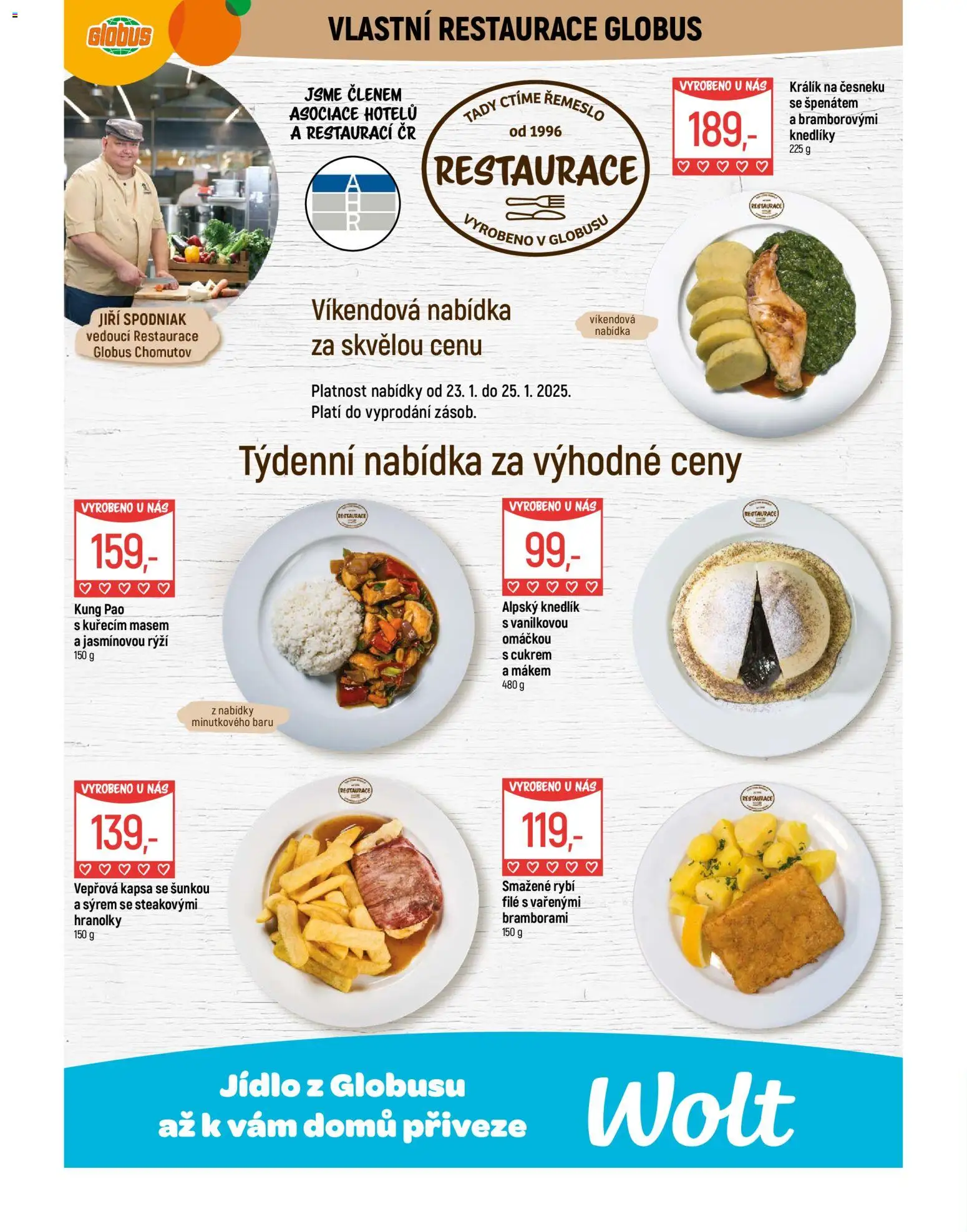 Globus leták - Chomutov od 21.01.2026 | Strana: 9 | Produkty: Králík, Hranolky, Kung pao, File