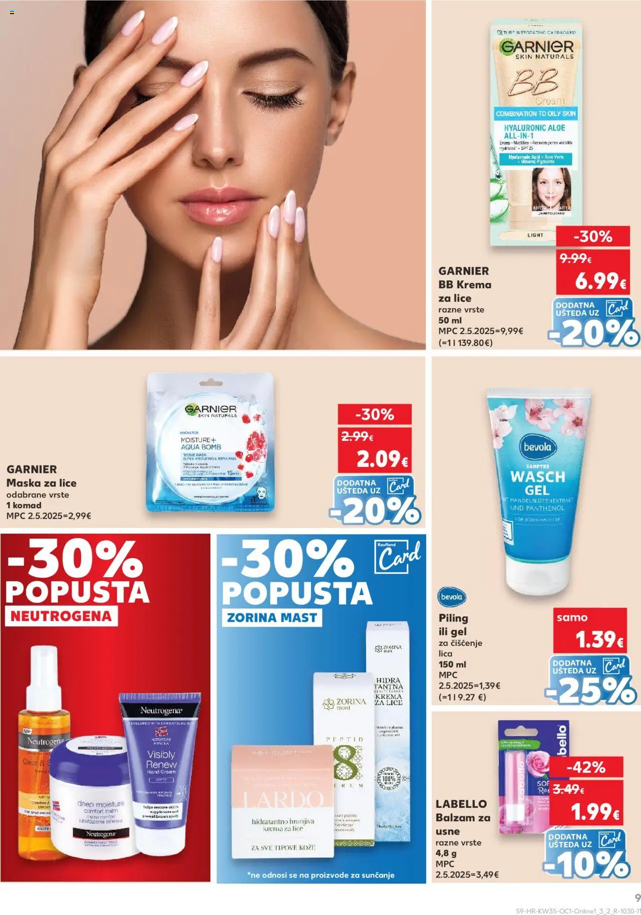 Kaufland katalog | vrijedi od 27.08.2025 | Stranica: 9 | Proizvodi: Mast, Maska, Krema, Garnier