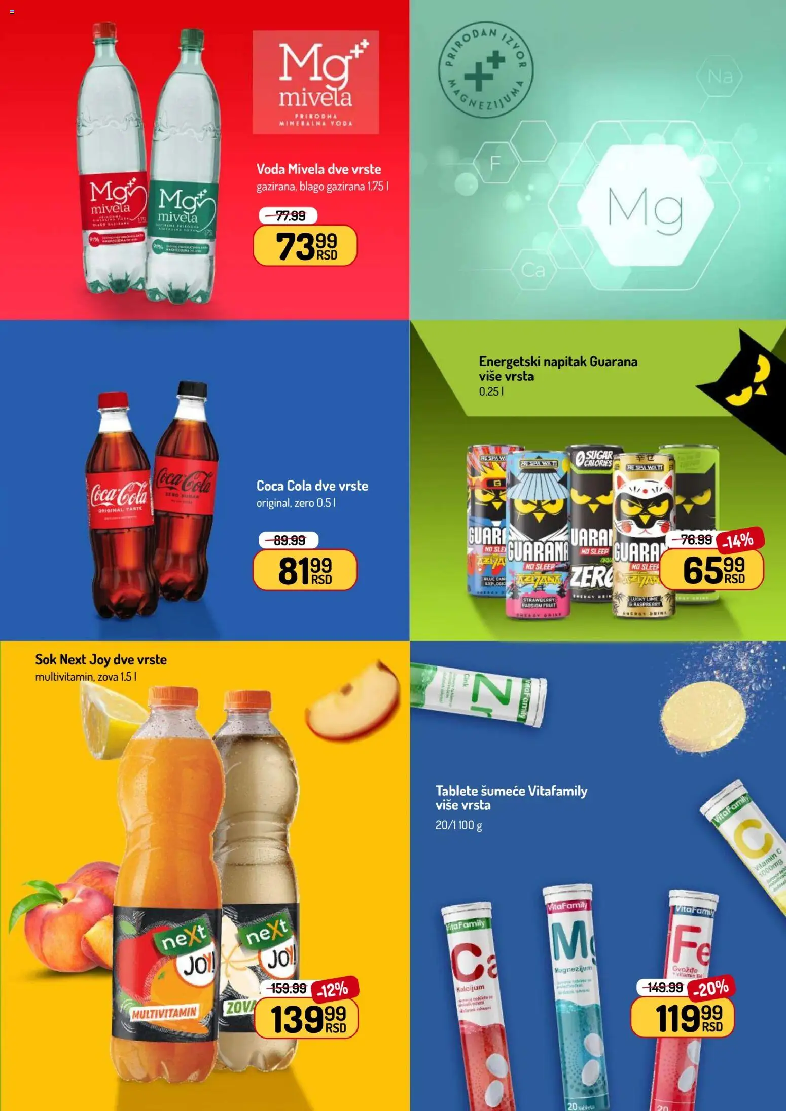 Aman katalog - važi od 19.01.2026 | Strana: 25 | Proizvode: Coca Cola, Voda, Guarana, Sok