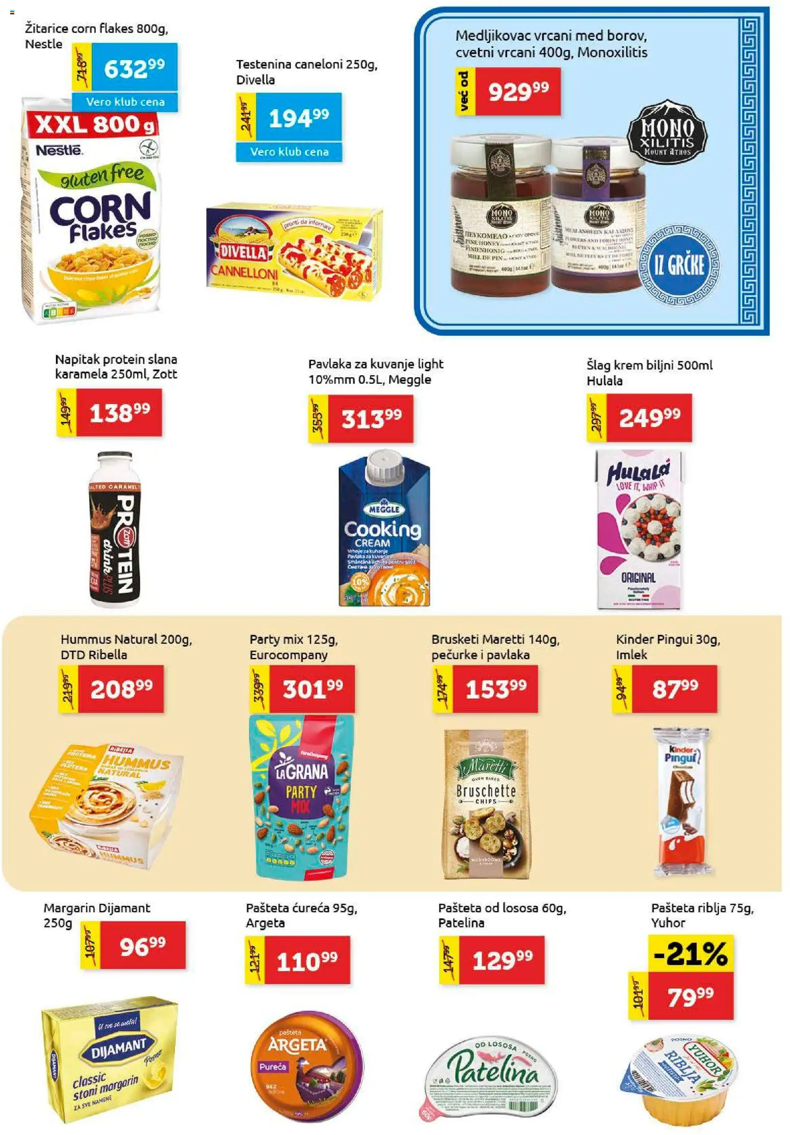 SuperVERO katalog - važi od 22.01.2026 | Strana: 13 | Proizvode: Žitarice, Šlag, Med, Pašteta