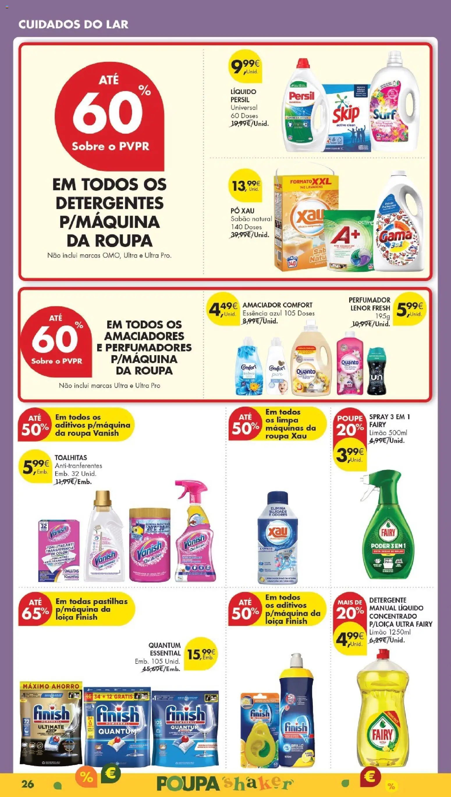 Pingo Doce Poupe Esta Semana Madeira │ válido de 17.02.2026 | Página: 26 | Produtos: Pó, Detergente, Persil, Pá