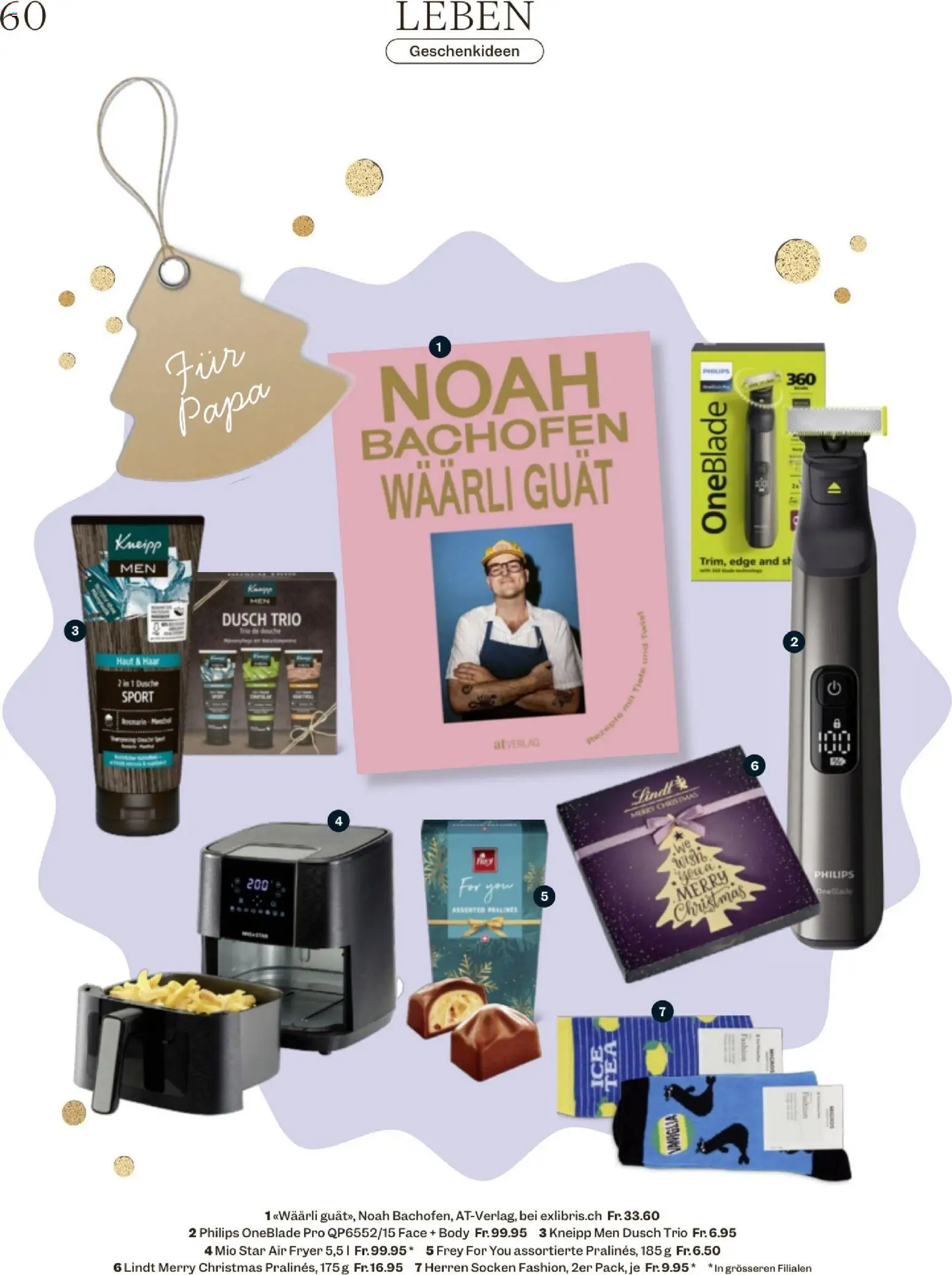 Migros Magazin – gültig ab 17.11.2025 | Seite: 60 | Produkte: Dusche, Socken, Shower Gel, Philips