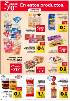 Carrefour folleto │ válido desde el 11.09.2025 | Página: 40 | Productos: Pan, Cereales, Crema, Donuts