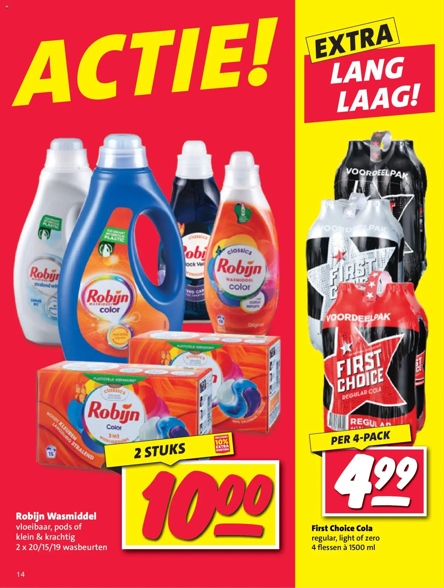 {H1} | Pagina: 14 | Producten: Wasmiddel, Robijn