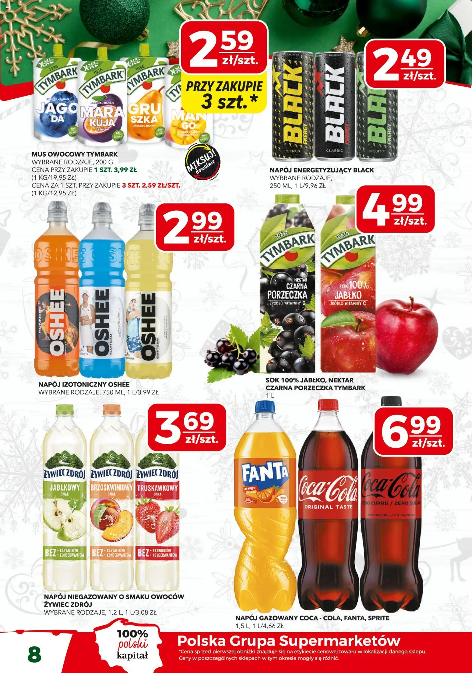 Top Market Gazetka od 04.12.2025 | Strona: 8 | Produkty: Cytryna, Sprite, Sok, Banan