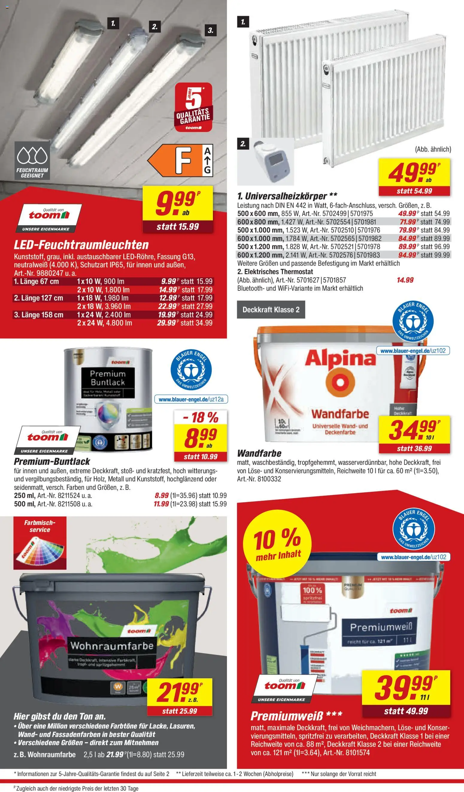 Toom Baumarkt Prospekt 	 – gültig ab 28.03.2026 | Seite: 26 | Produkte: Wandfarbe