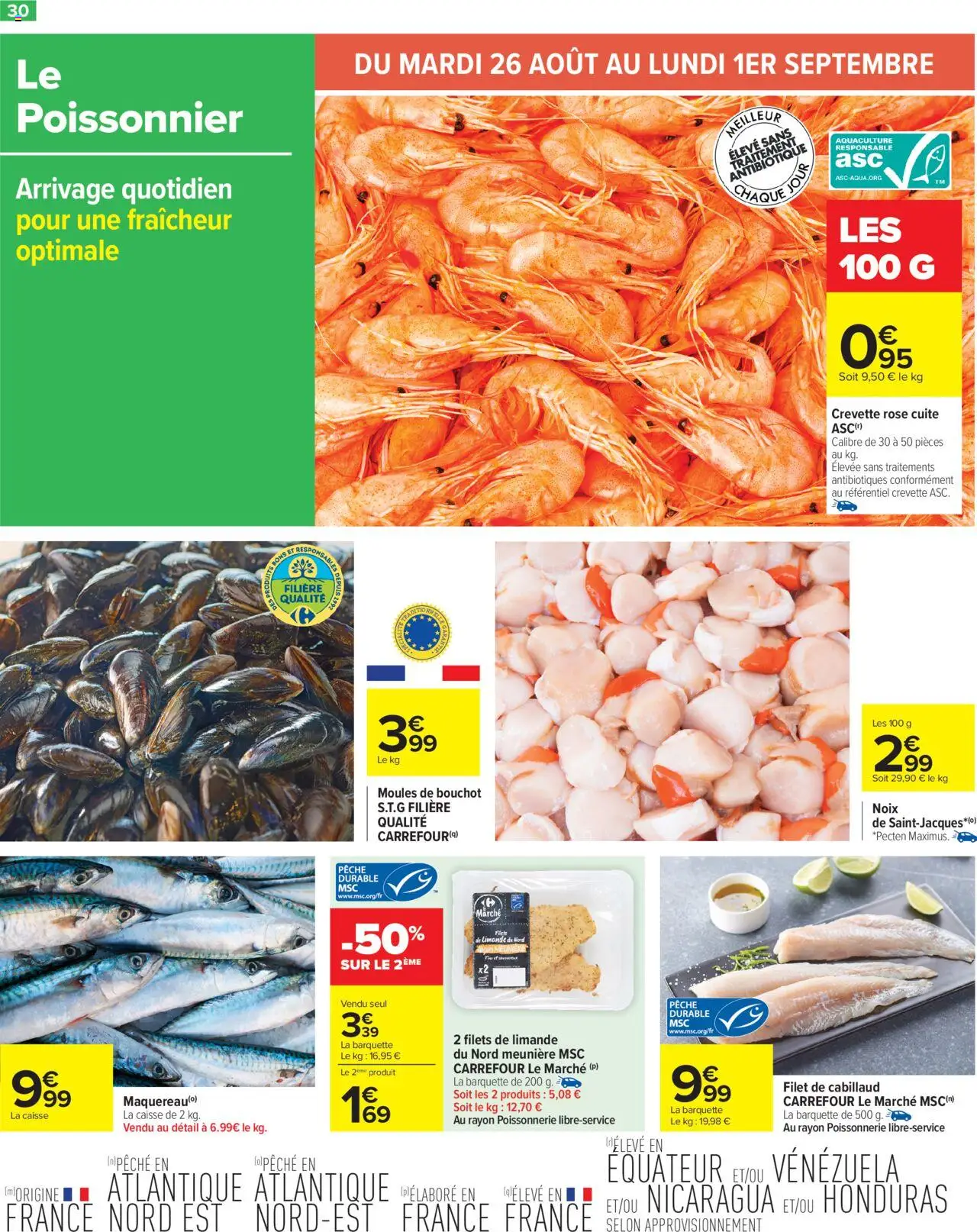  | Page: 32 | Produits: Pêche, Crevette, Poissonnerie, Moules de bouchot