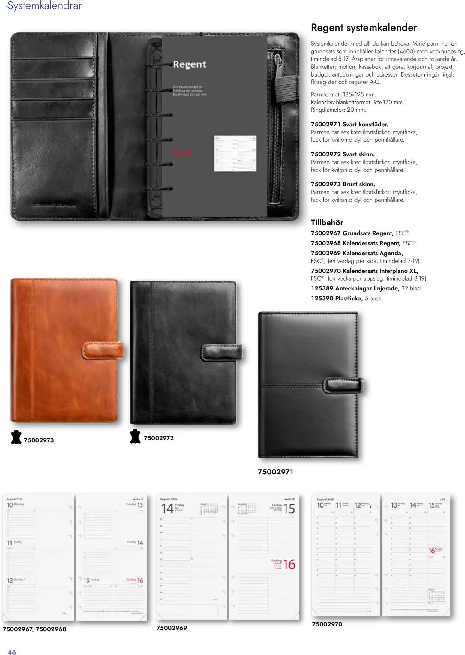 Lyreco reklamblad aktuell från 26.01.2026 | Sida: 46 | Produkter: Pärm, Kalender