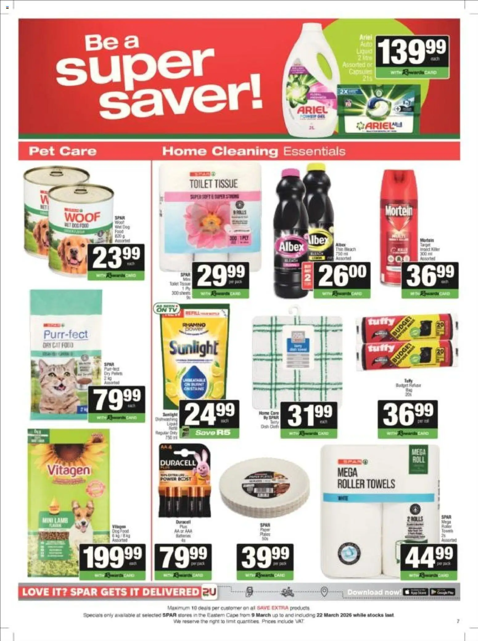 New Spar catalogue – valid from 09.03.2026 | Page: 6 | Products: TV, Toilet, Cat food