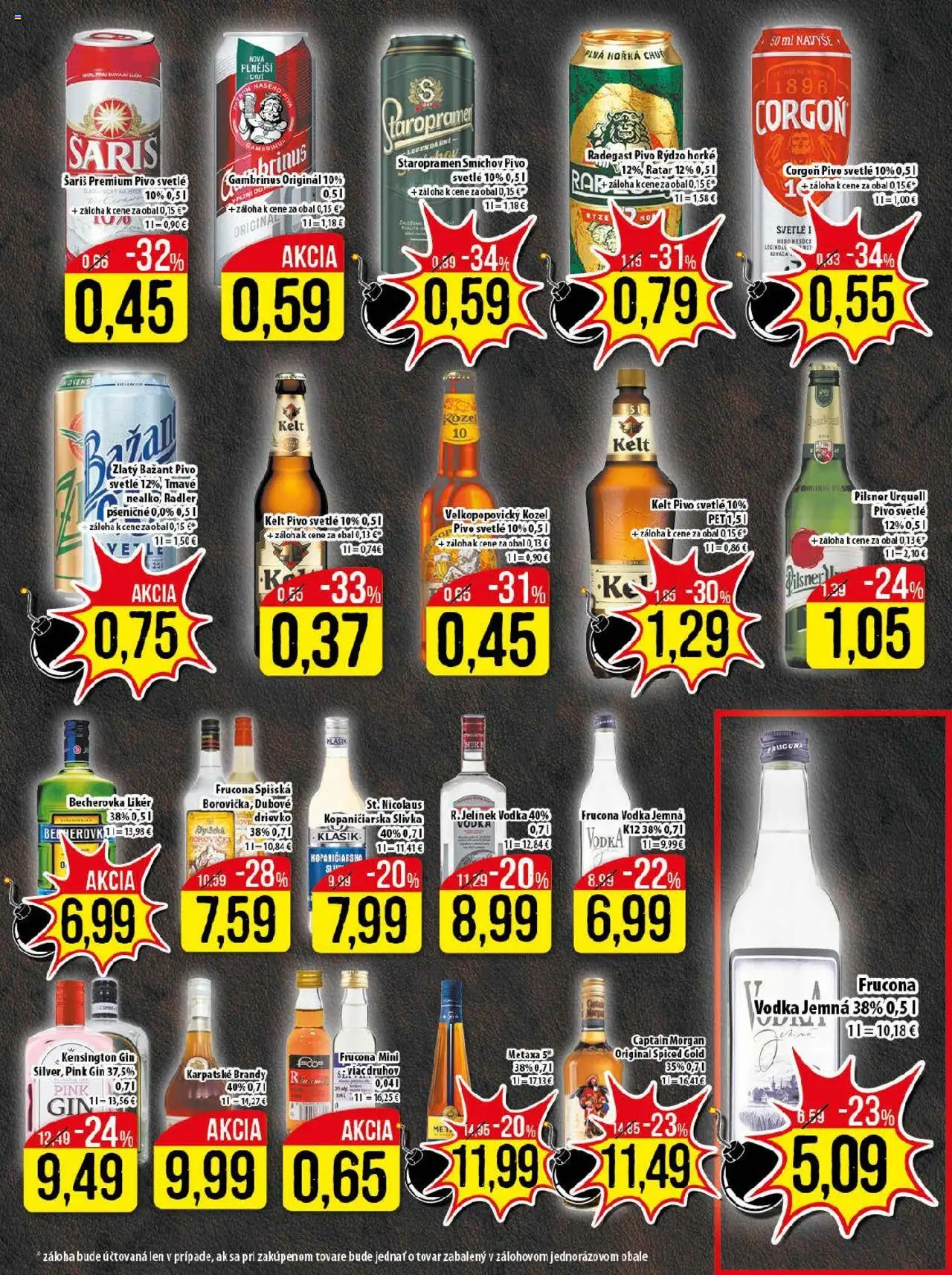 Klas leták │ platný od 18.08.2025 | Strana: 18 | Produkty: Karpatské brandy, Kelt, Zlatý Bažant, Corgoň