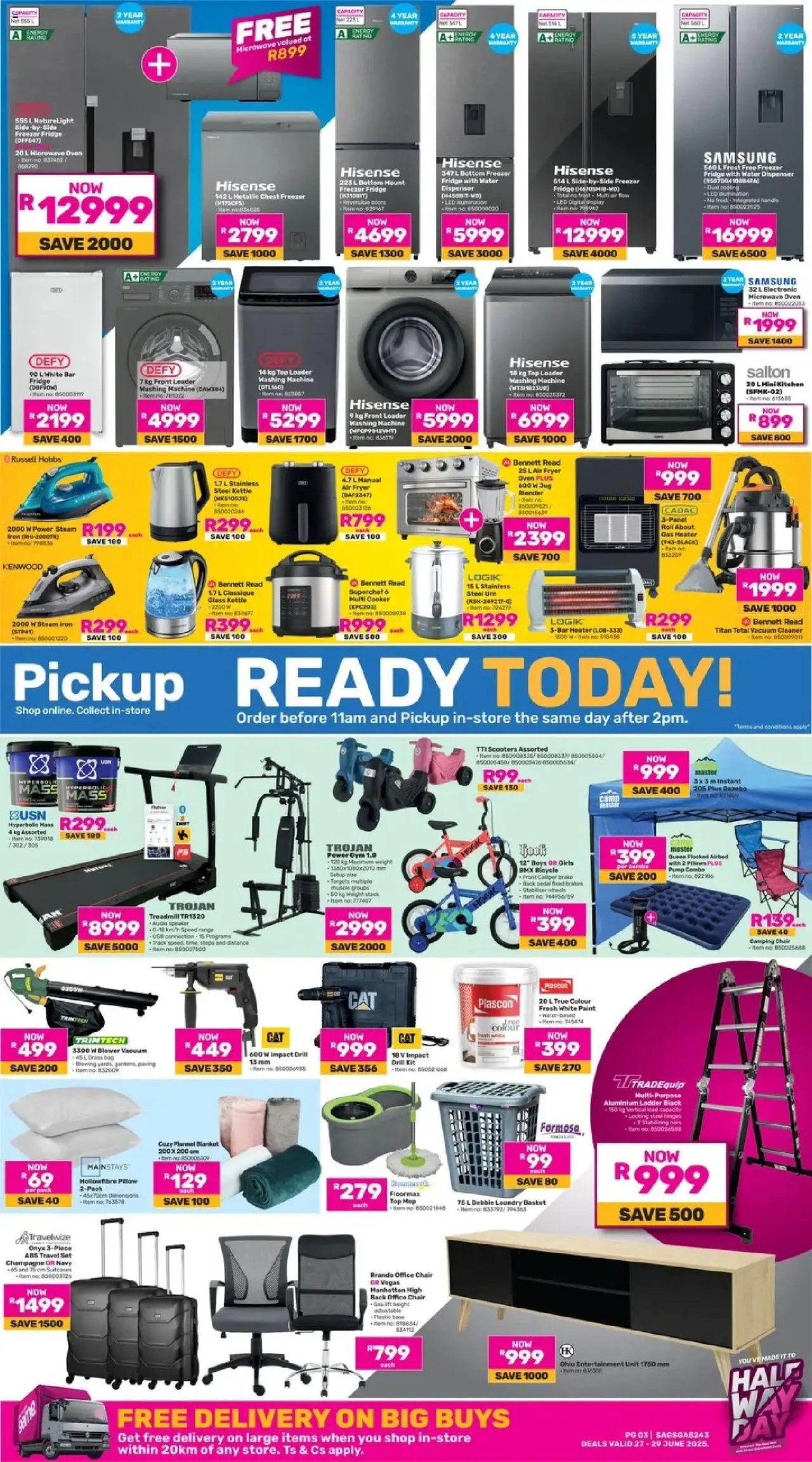 Game - Halfway Day valid from 27.06.2025 | Page: 3 | Products: Blanket, Microwave, Audio, Bag