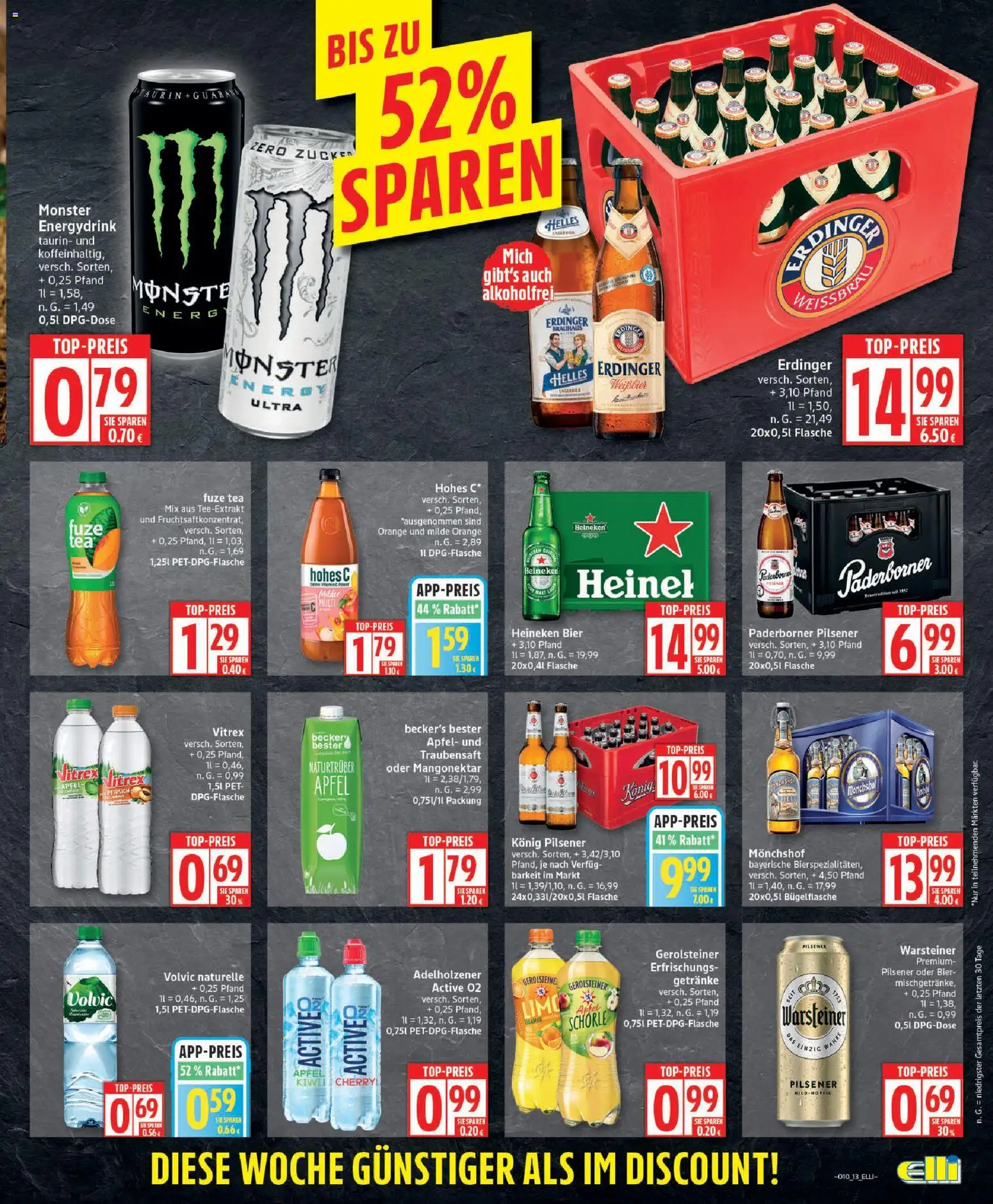 Elli Markt - Broschüre – gültig ab 02.03.2026 | Seite: 13 | Produkte: Erdinger, Heineken, Pfirsich, Hohes c