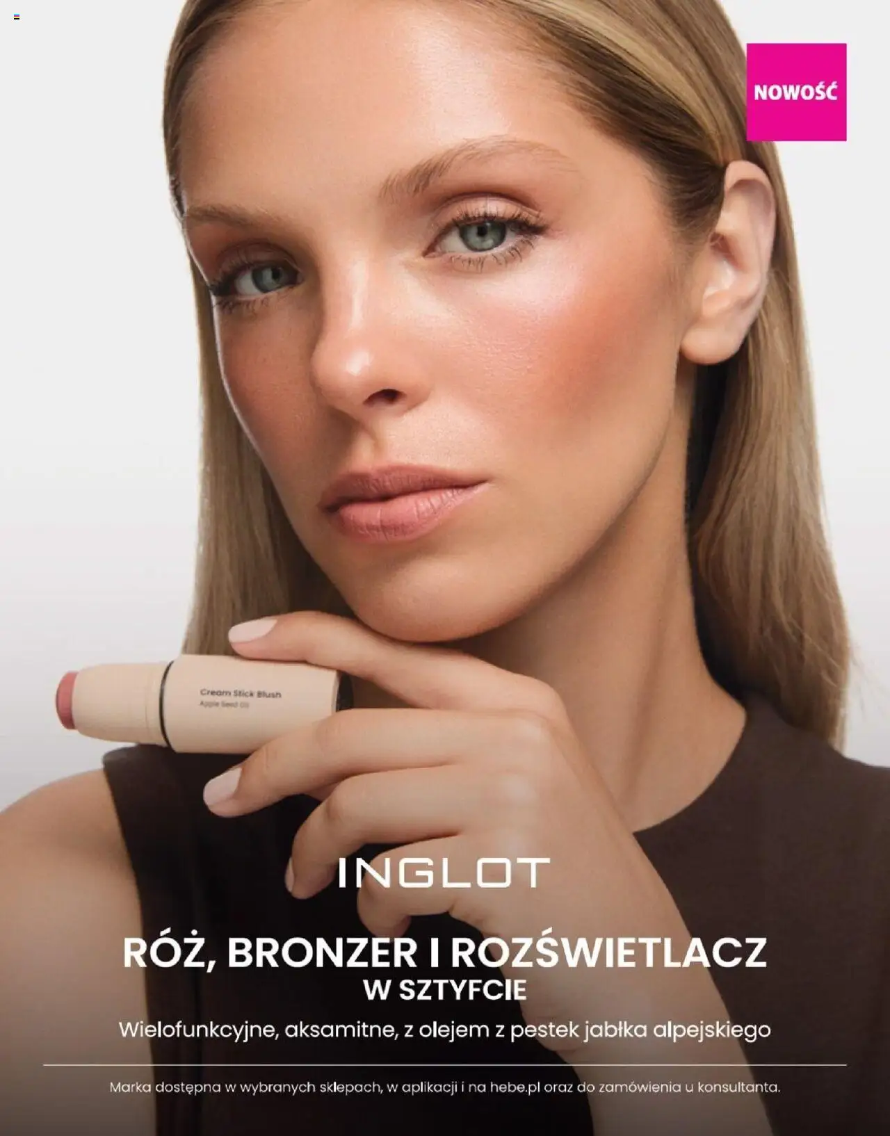 Hebe Gazetka - Magazyn od 01.07.2025 | Strona: 73 | Produkty: Bronzer, Rozświetlacz, Jabłka