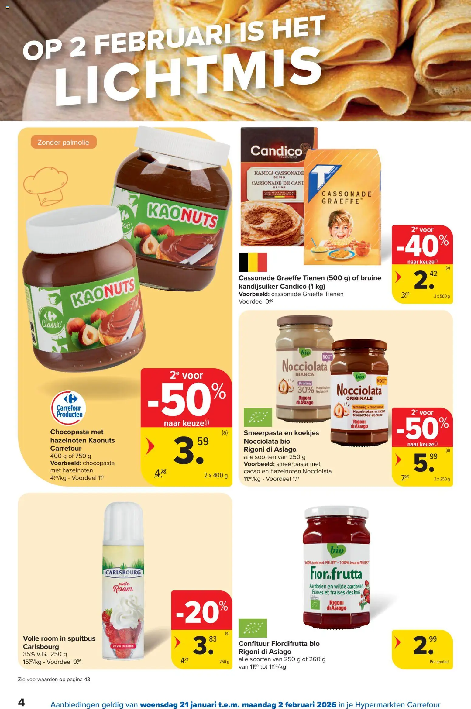 {H1} | Pagina: 4 | Producten: Aardbeien, Room, Koekjes