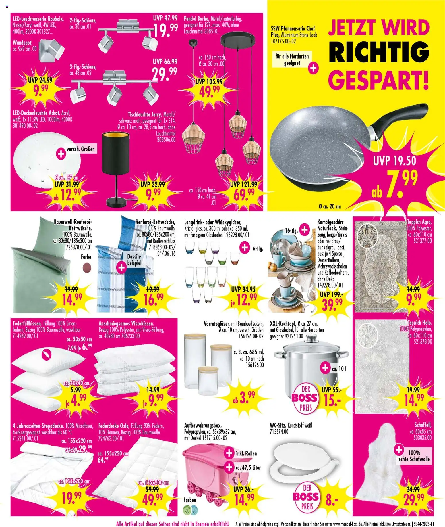 SB Möbel Boss Prospekt 	 – gültig ab 25.10.2025 | Seite: 11 | Produkte: Teppich