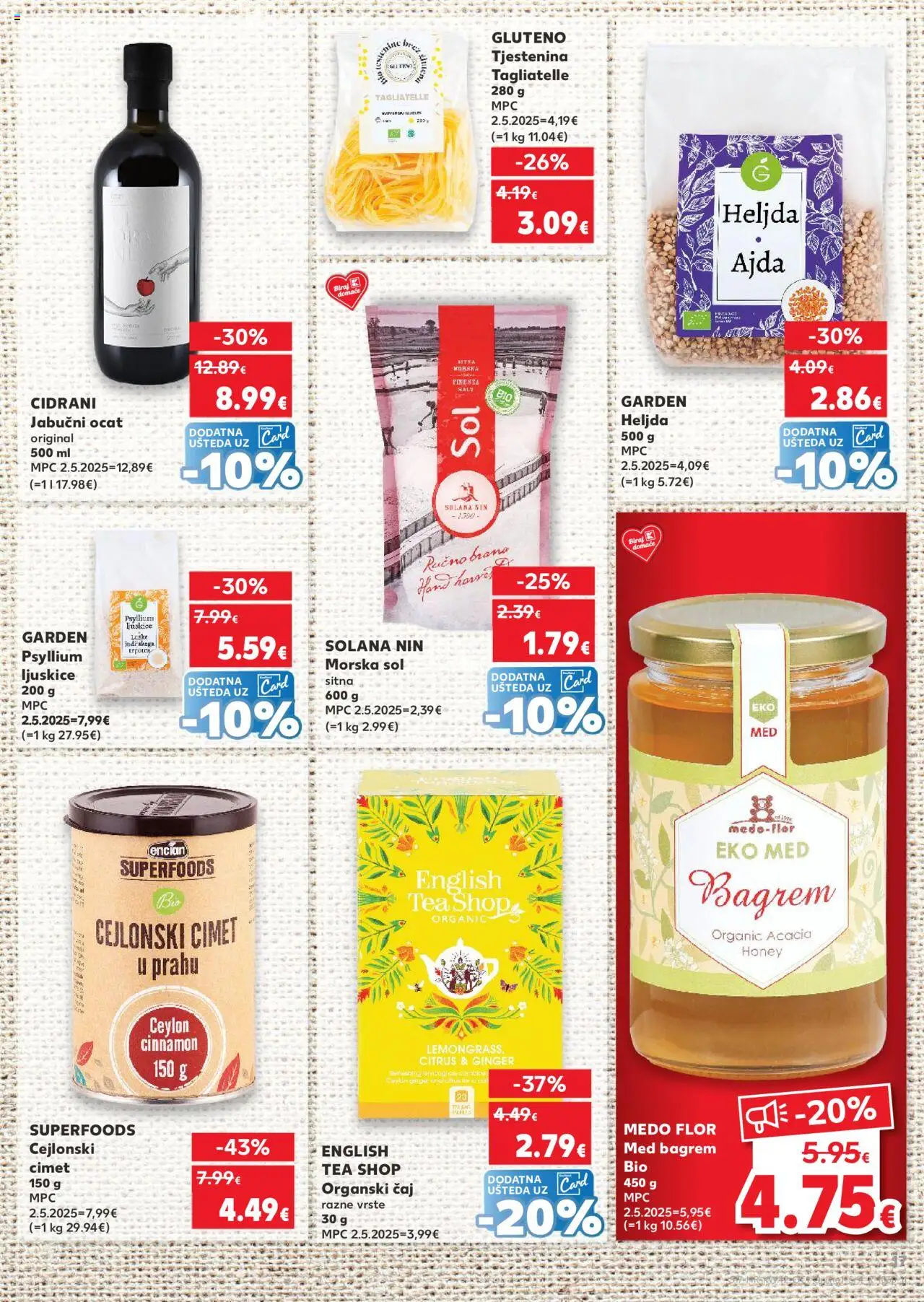 Kaufland katalog | vrijedi od 15.10.2025 | Stranica: 17 | Proizvodi: Čaj, Tjestenina, Sol, Pasta