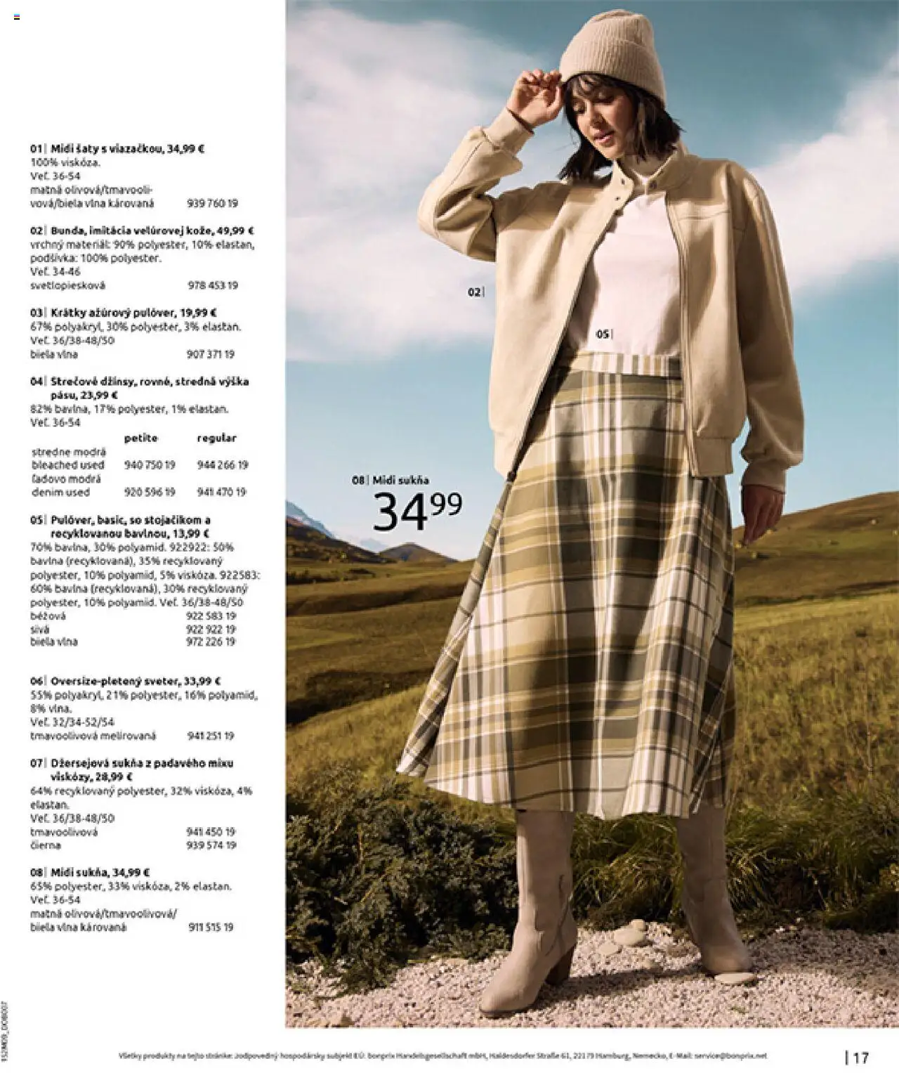 Nové Bonprix akcie – leták je platný od 14.10.2025 | Strana: 19 | Produkty: Šaty