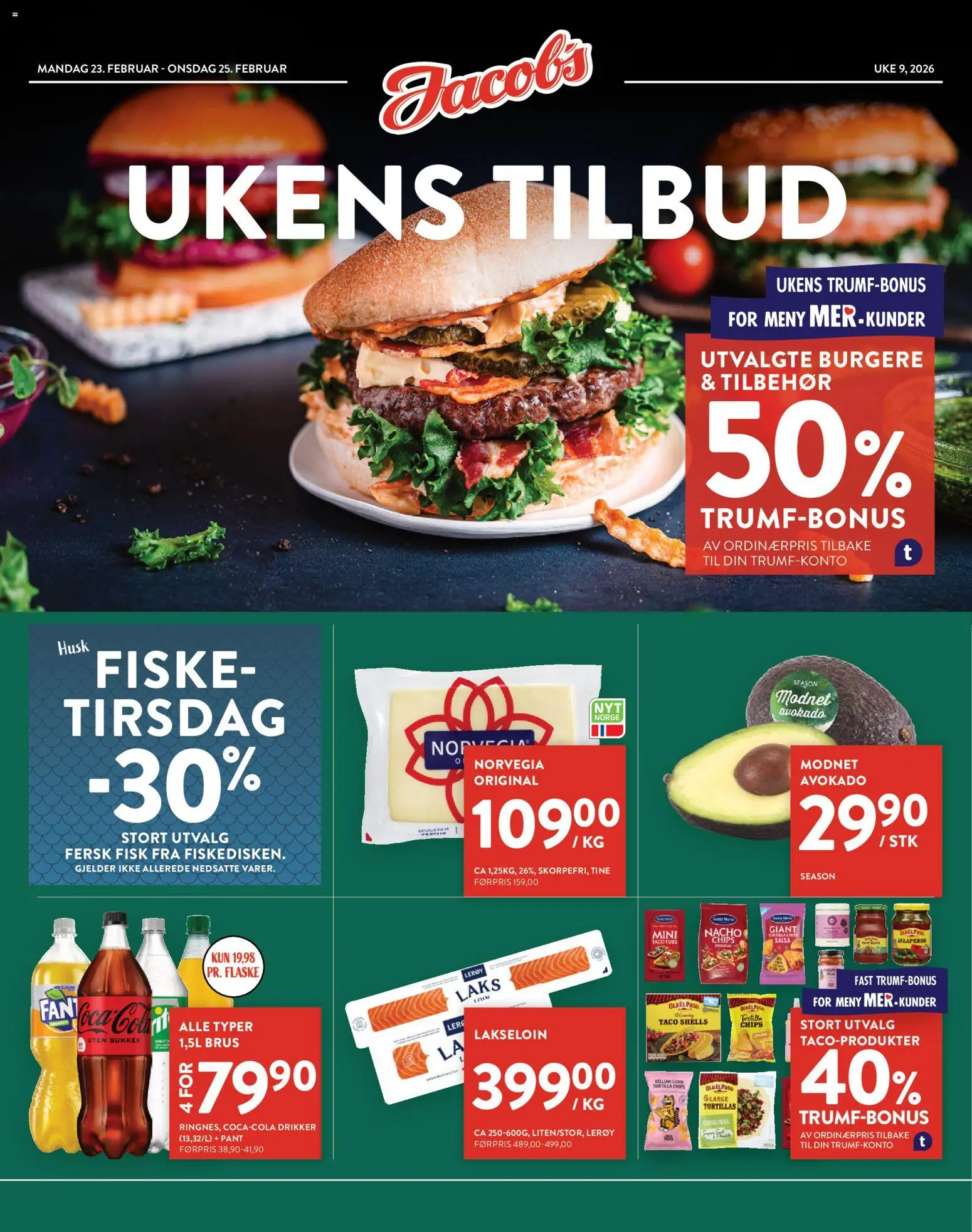 {H1} | Side: 1 | Produkter: Brus, Avokado, Taco, Combină frigorifică