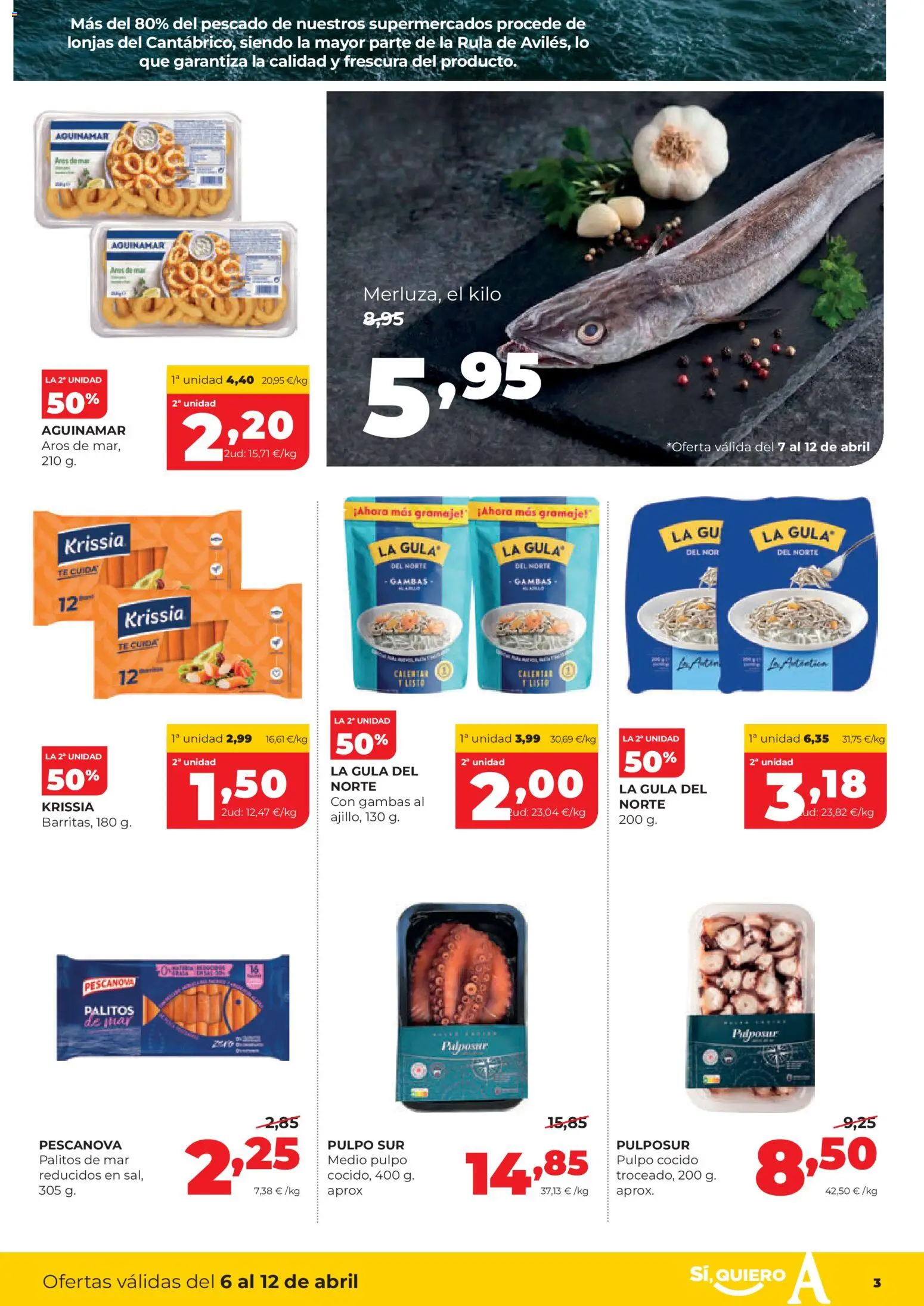 Alimerka folleto Castilla y León │ válido desde el 06.04.2026 | Página: 3 | Productos: Pescado, Té
