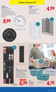 Lidl catálogo de bazar BCN │ válido desde el 28.07.2025 | Página: 15 | Productos: Organizador, Reloj, Ropa, Cesta