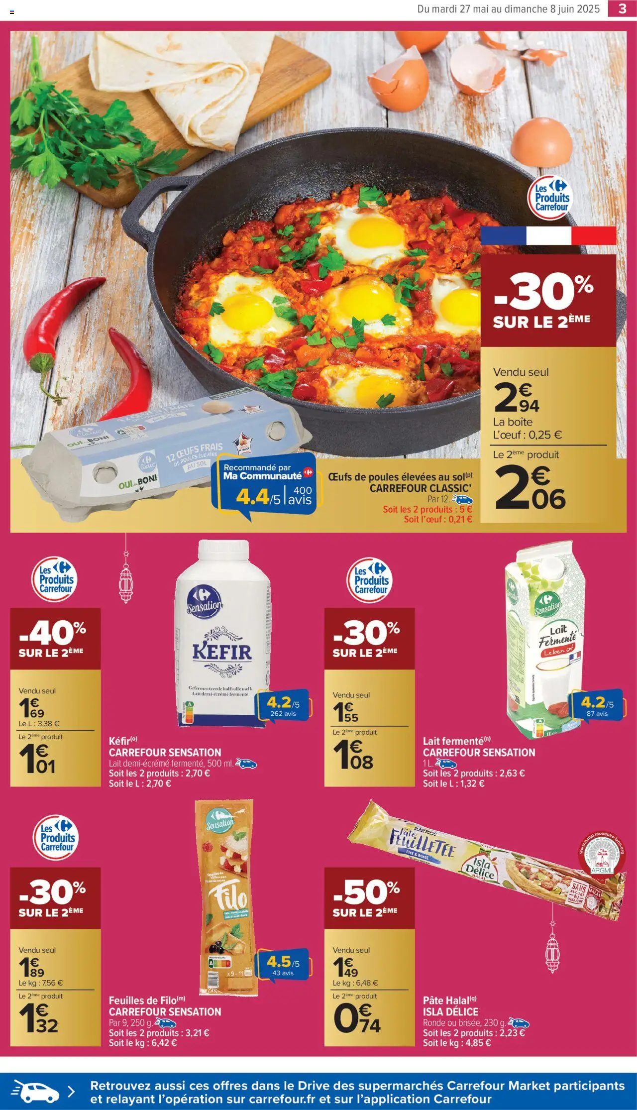  | Page: 3 | Produits: Kefir, Lait, Œufs