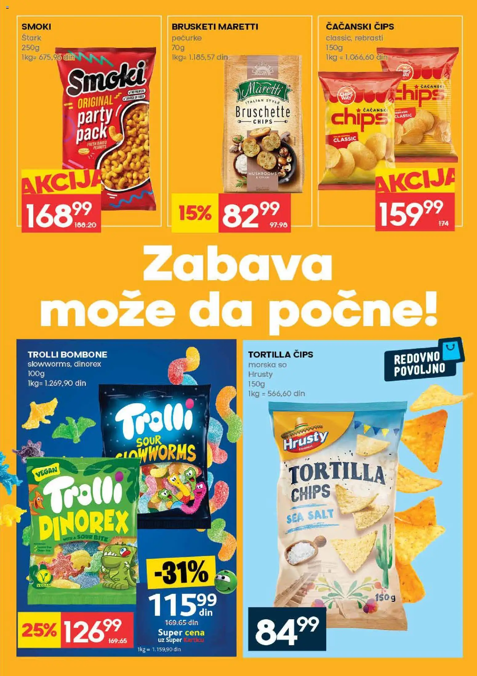 Roda katalog - važi od 26.02.2026 | Strana: 19 | Proizvode: Bombone, Čips, Smoki, Brusketi