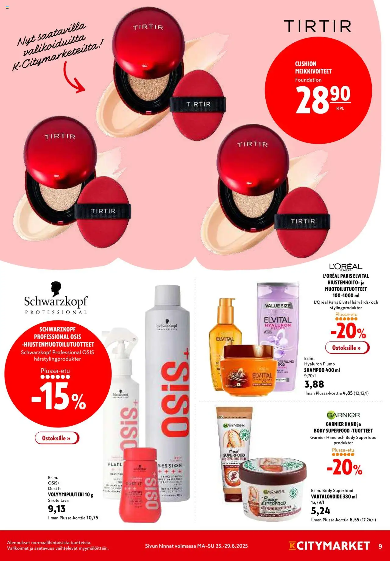  | Sivu: 9 | Tuotteet: Shampoo, Vartalovoide