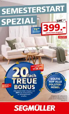 Segmüller Semesterstart Spezia gültig ab dem 28.07.2025