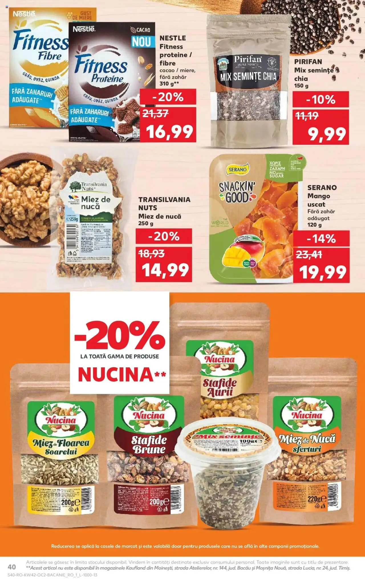 Noul catalog Kaufland – valabil de la 15.10.2025 | Pagină: 40 | Produse: Masaüstü kılıfı, Semințe, Bant, Zahăr