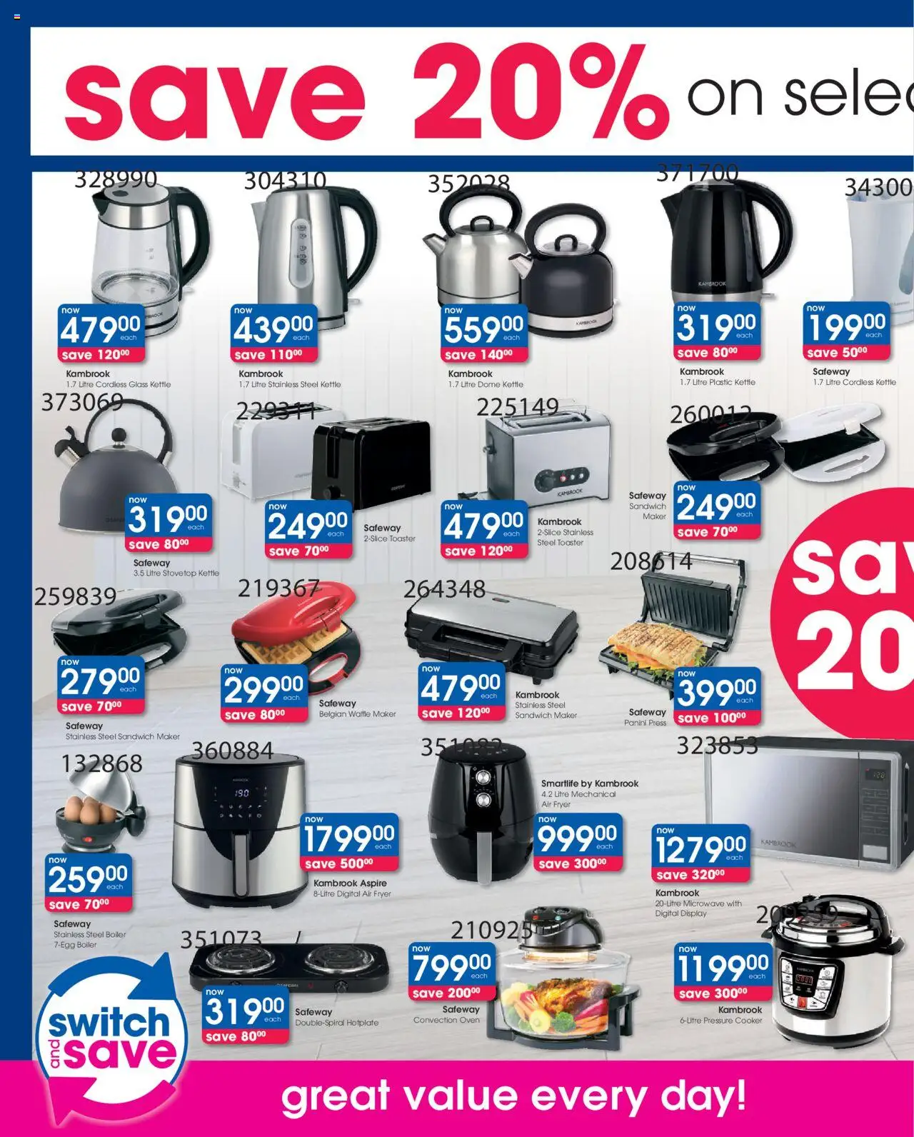 New Clicks catalogue – valid from 09.09.2025 | Page: 40 | Products: Fryer, Cooker, Pressure cooker, Switch