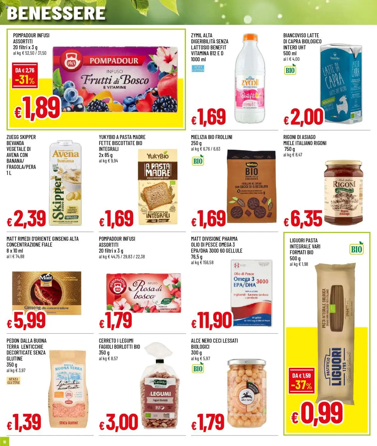 Volantino Galassia del 02.10.2025 | Pagina: 10 | Prodotti: Lenticchie, Cacao, Miele, Terra