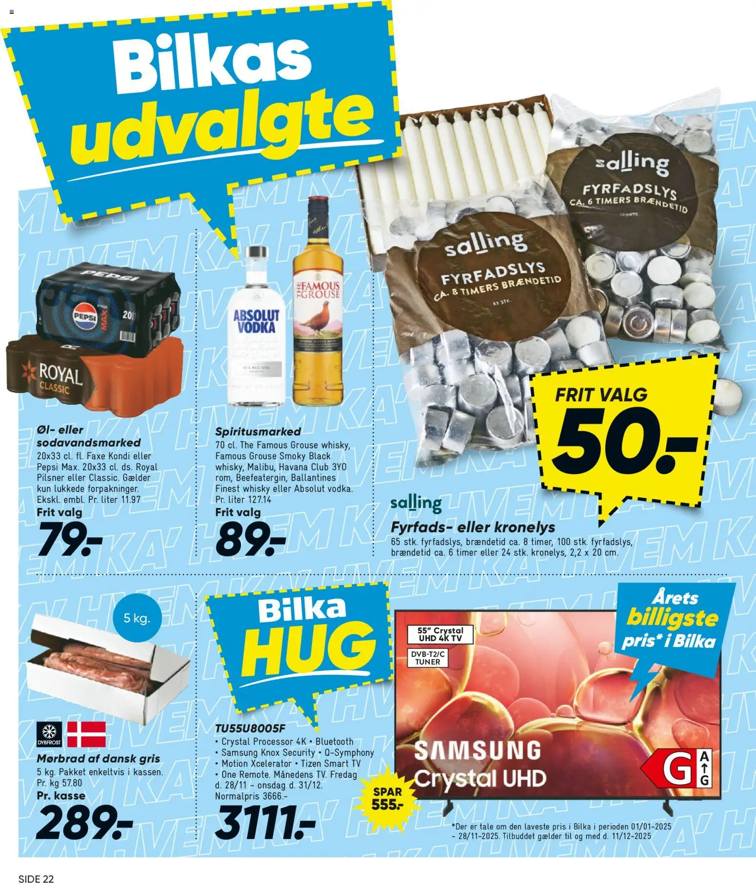 Bilka tilbudsavis – gyldig fra 12.12.2025 | Side: 22 | Produkter: Processor, Whisky, TV, Pepsi