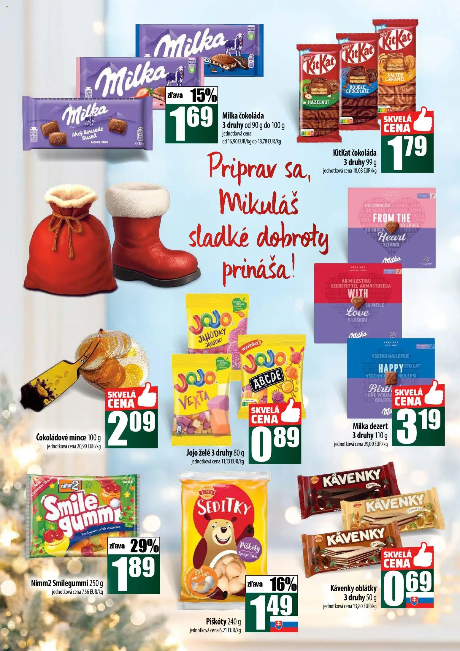 Nové COOP Jednota akcie – leták je platný od 27.11.2025 | Strana: 42 | Produkty: Čokoláda, Milka