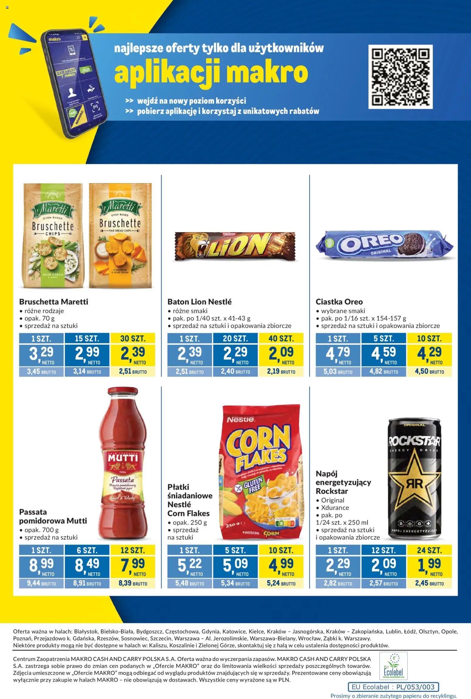 Makro Gazetka - Kupujesz więcej płacisz mniej od 20.01.2026 | Strona: 12 | Produkty: Ciastka Oreo, Baton, Płatki, Ciastka