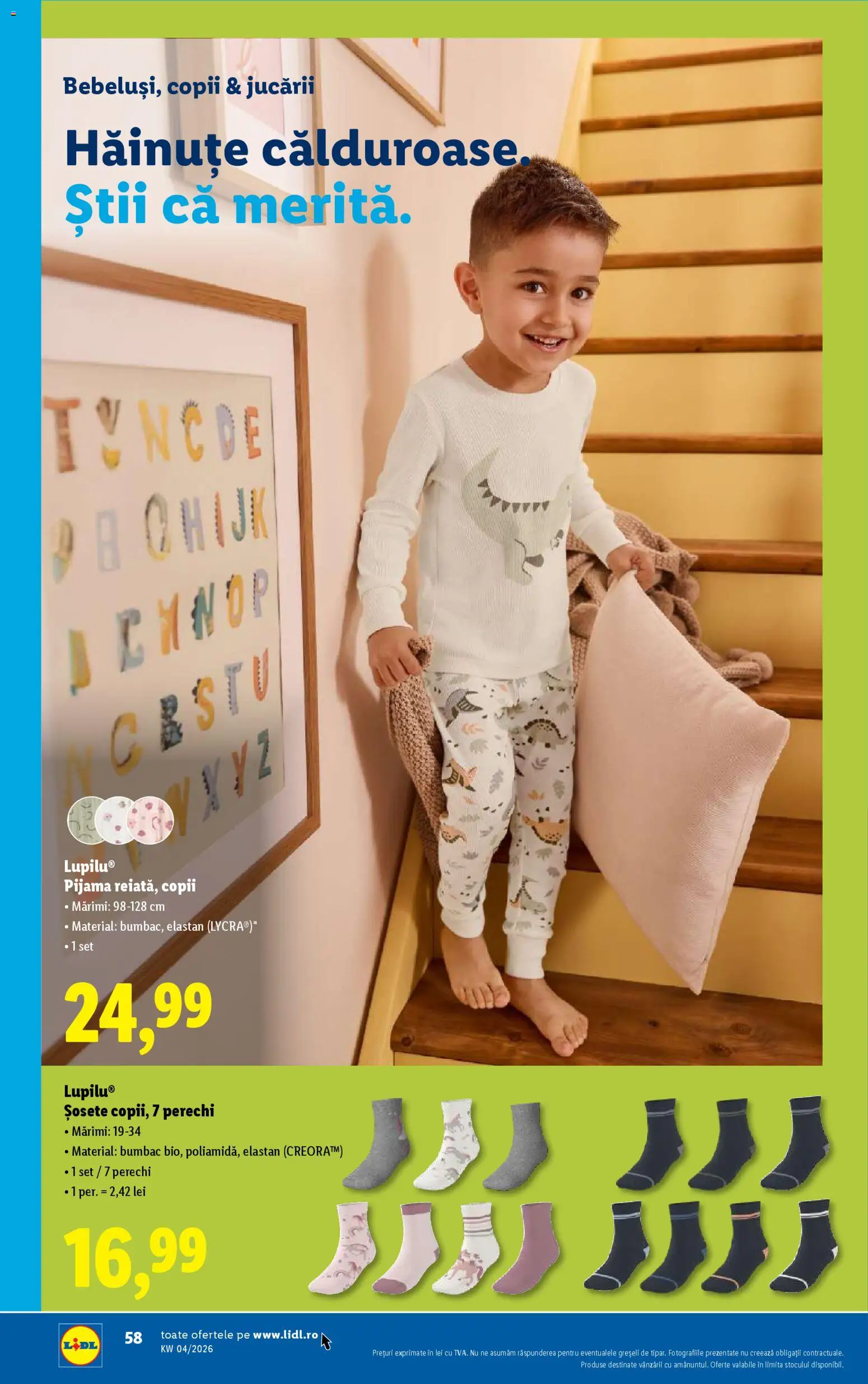 Noul catalog Lidl – valabil de la 19.01.2026 | Pagină: 58 | Produse: Șosete