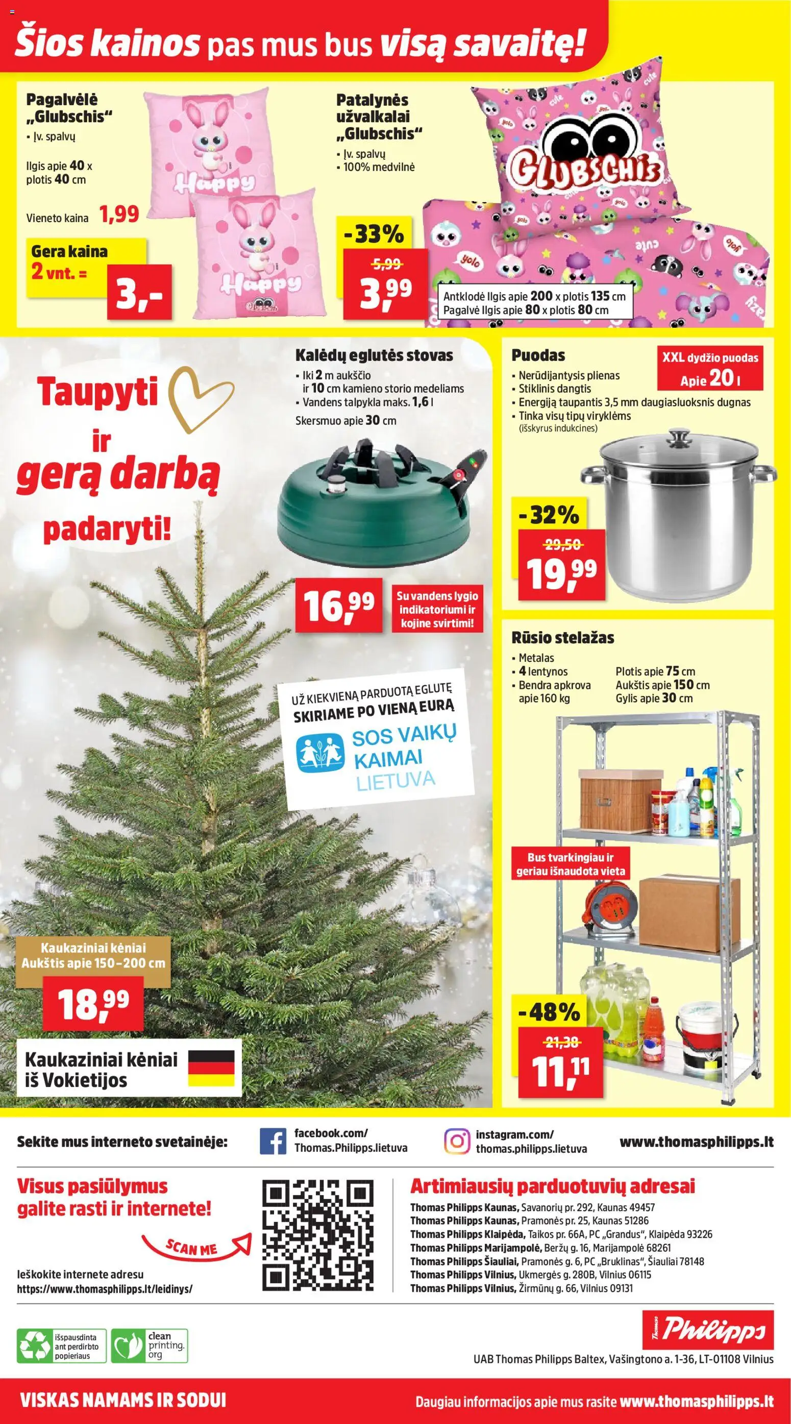 Thomas Philipps akcijos nuo 17.11.2025 | Puslapis: 16 | Prekių: Pagalvėlė, Puodas, Antklodė, Stovas