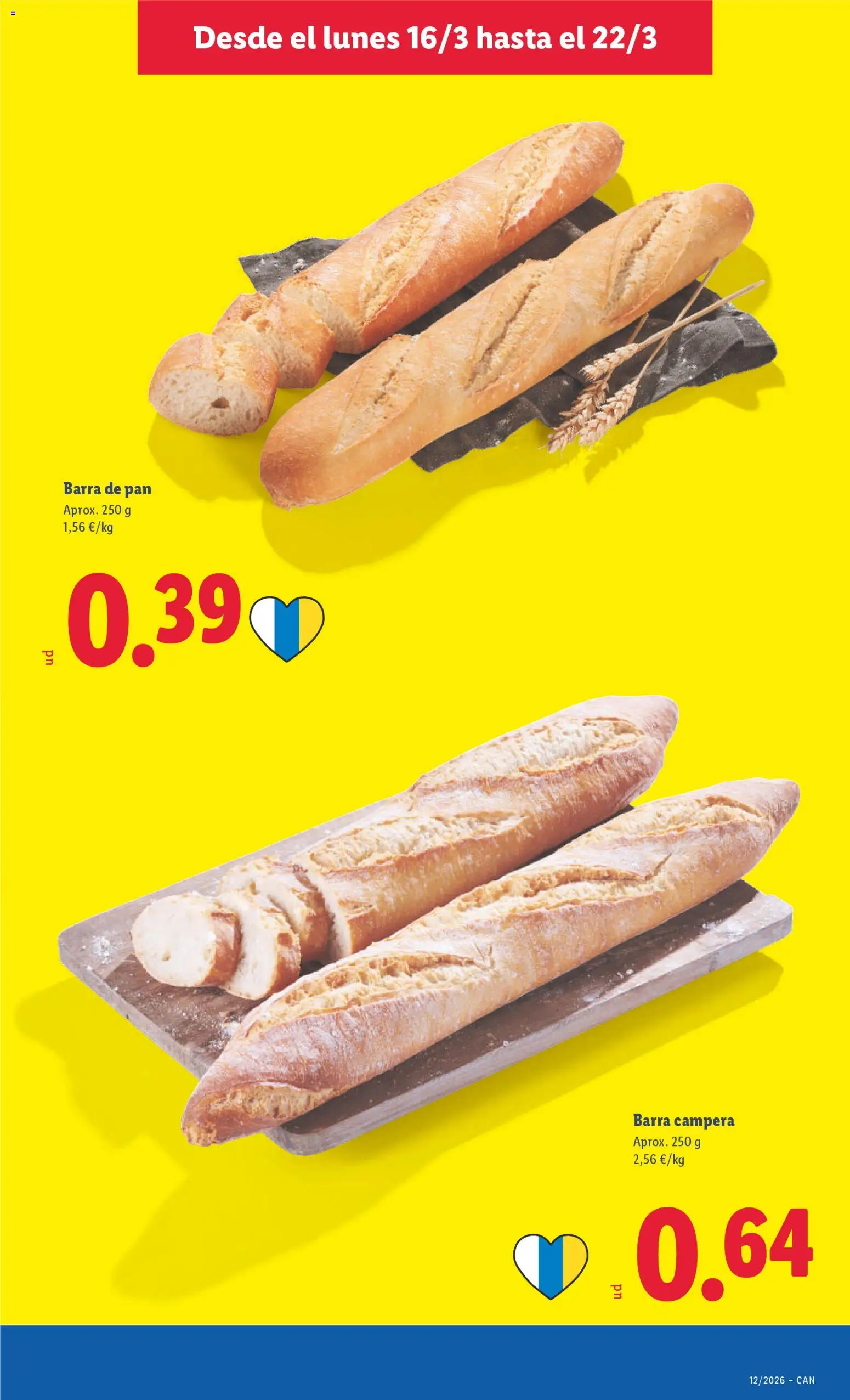 Lidl folleto │ válido desde el 16.03.2026 | Página: 19 | Productos: Pan