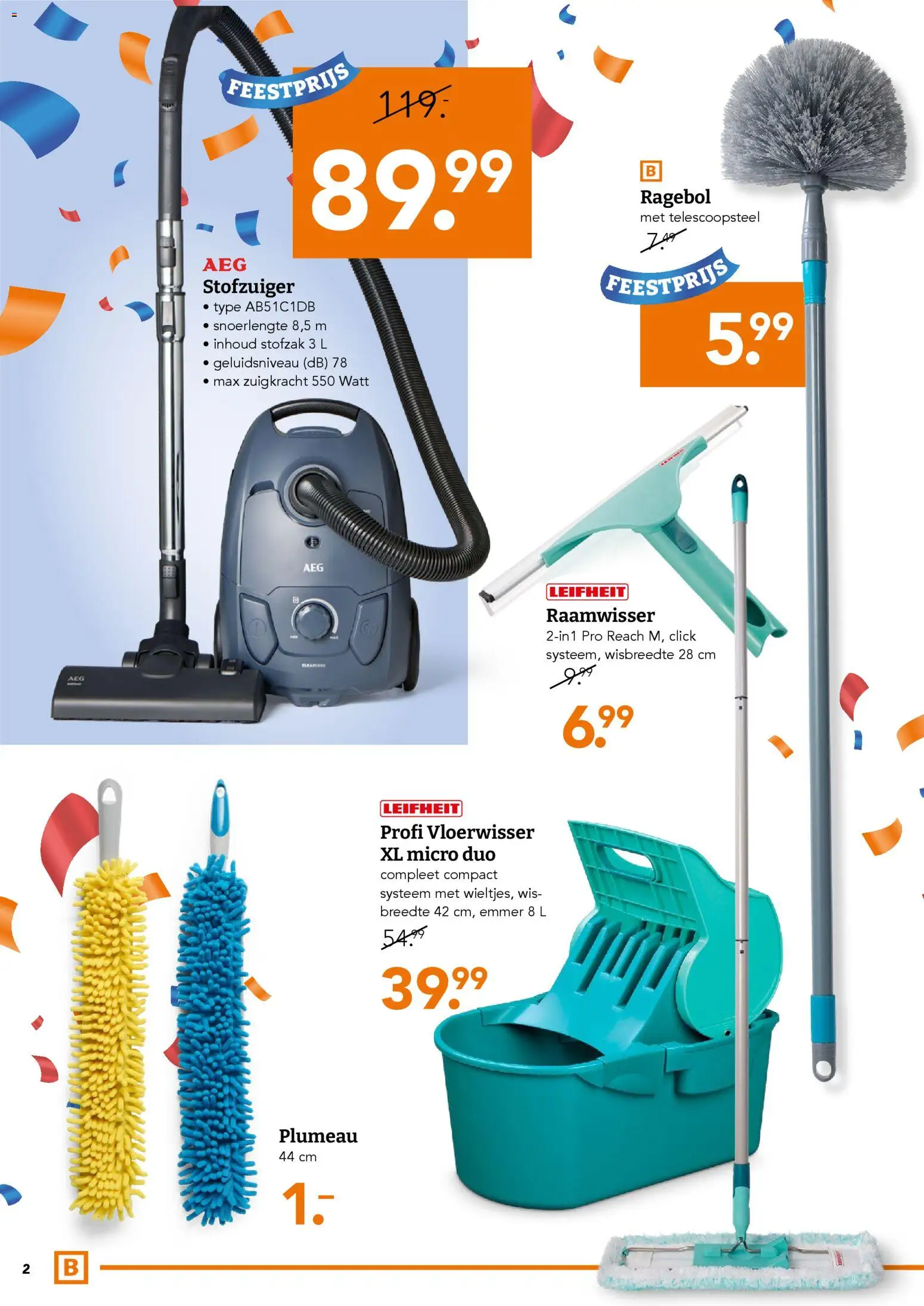 {H1} | Pagina: 2 | Producten: Stofzuiger