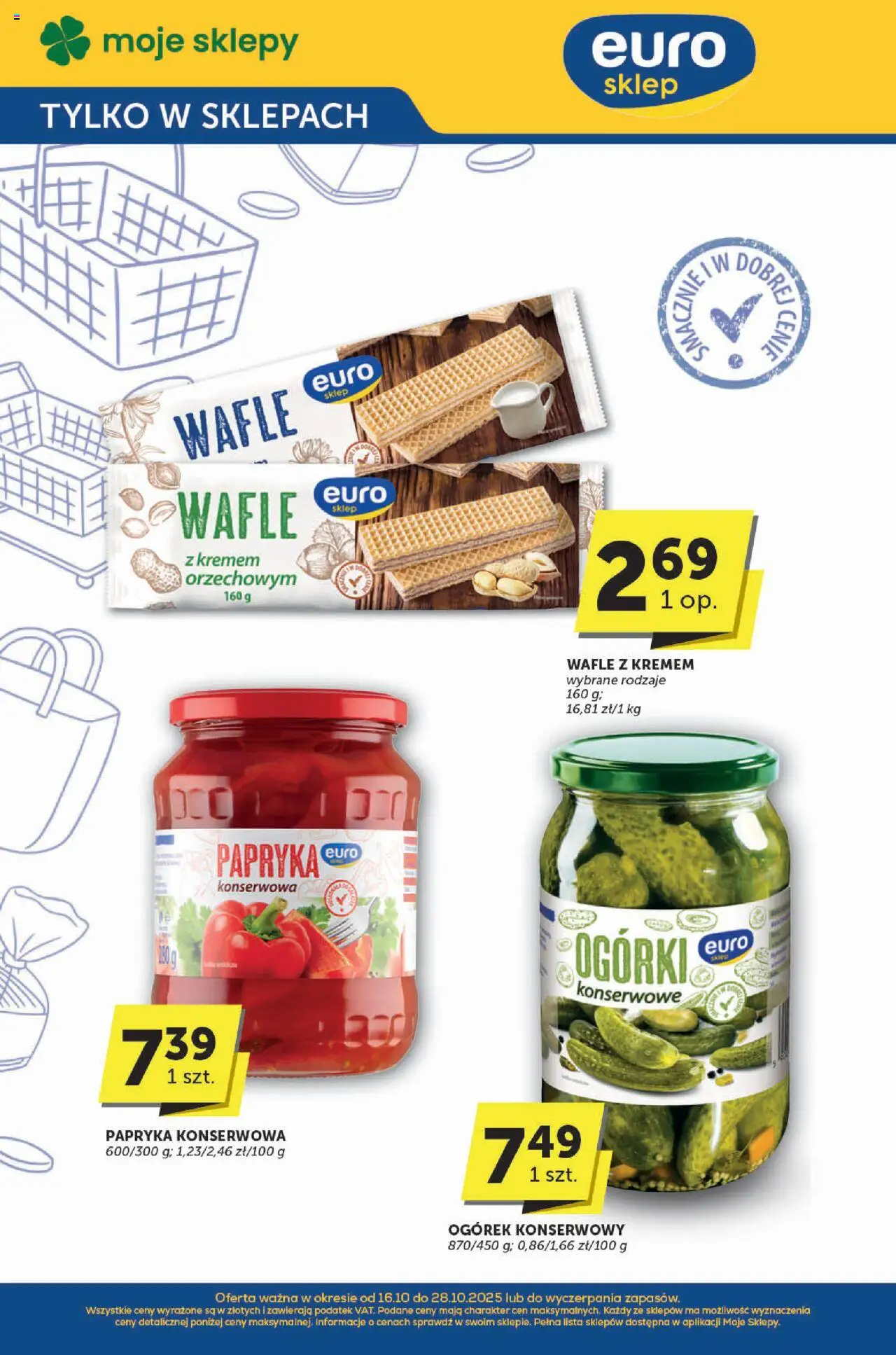 Groszek Gazetka - Katalog od 16.10.2025 | Strona: 33 | Produkty: Wafle, Papryka konserwowa, Papryka, Ogórki