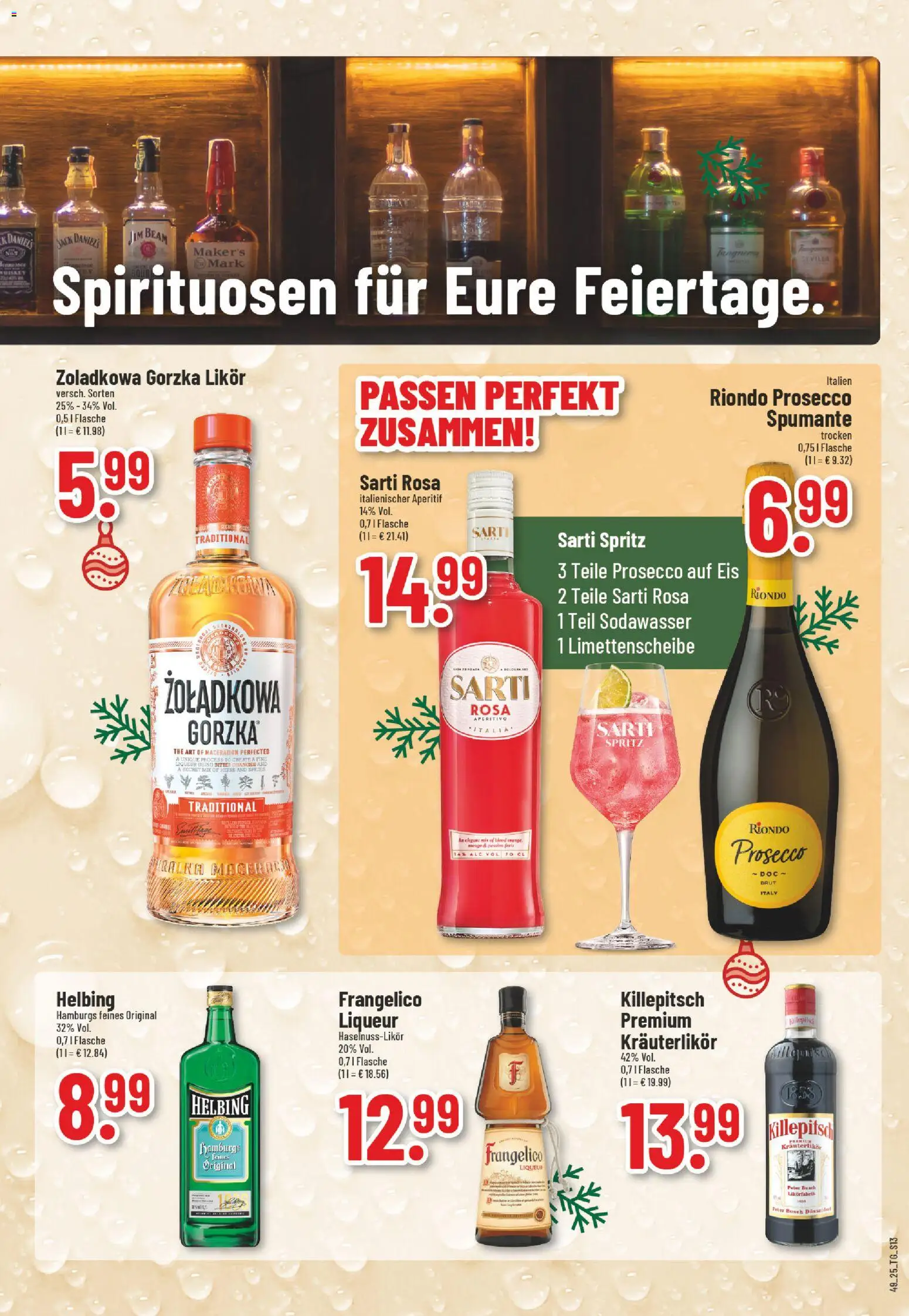 Trinkgut Prospekt – gültig ab 01.12.2025 | Seite: 13 | Produkte: Bosch, Likör, Prosecco, Eis