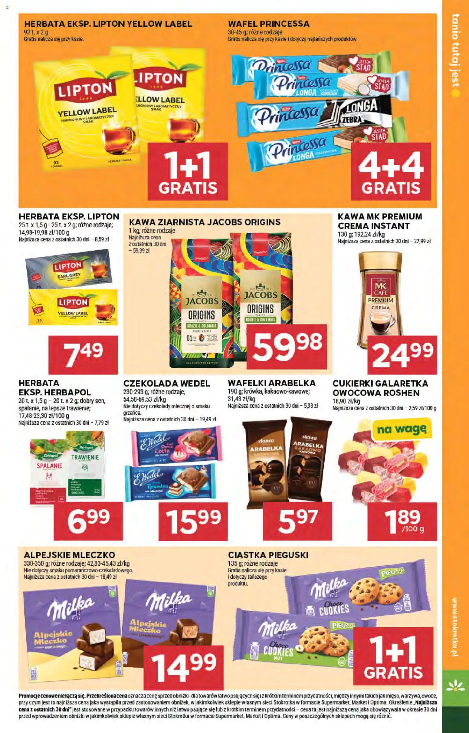 Stokrotka gazetka - Market od 23.04.2026 | Strona: 25 | Produkty: Milka, Wafelki, Herbata, Ciastka