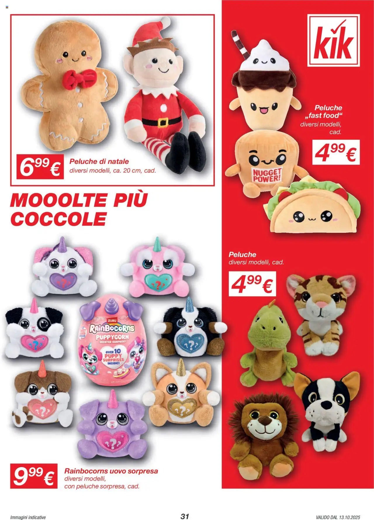Volantino KiK del 13.10.2025 | Pagina: 31 | Prodotti: Peluche