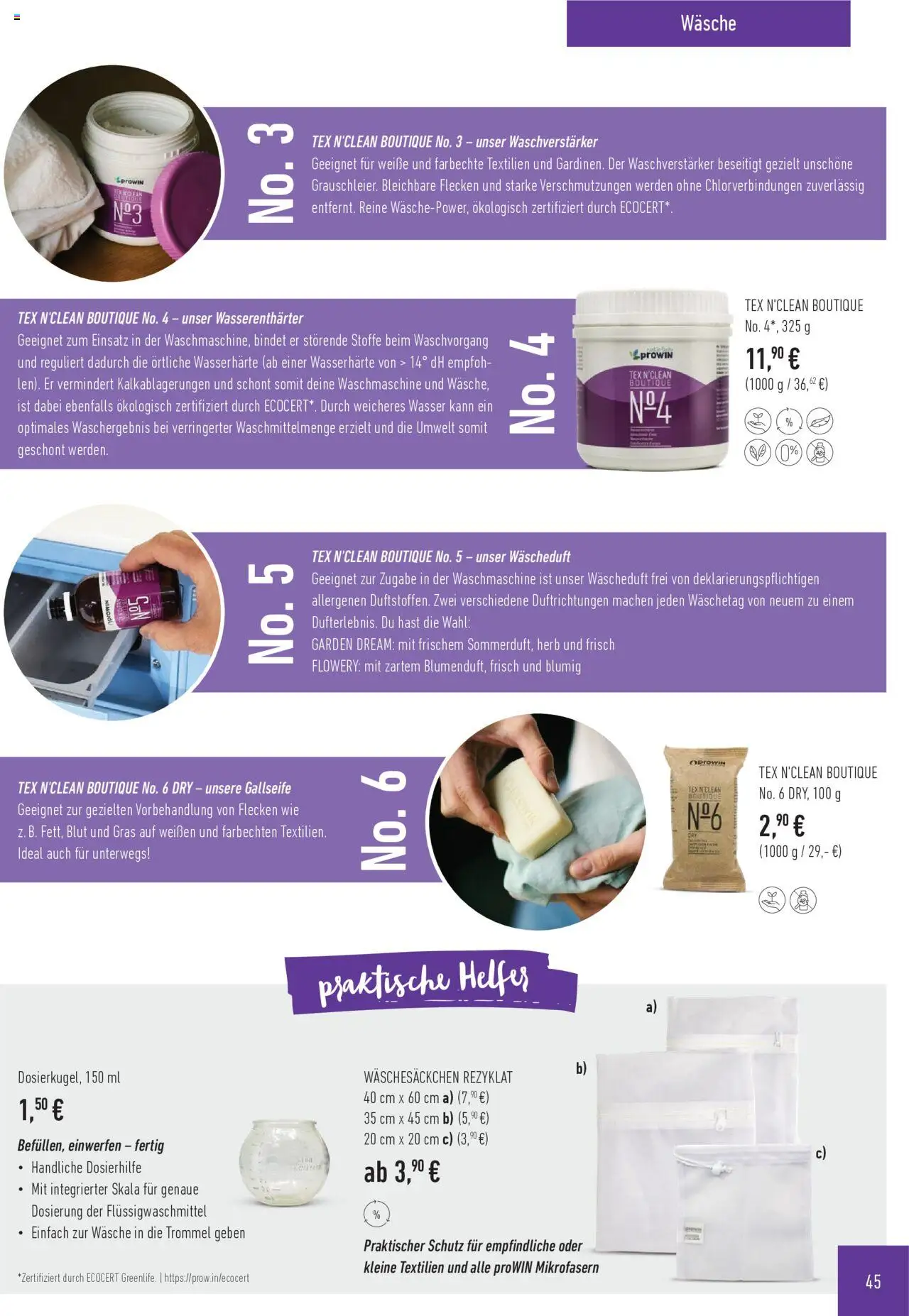 Katalog ProWin Juli/Dezember 2025 - gültig ab dem 01.07.2025 | Seite: 45 | Produkte: Waschmaschine, Wasser
