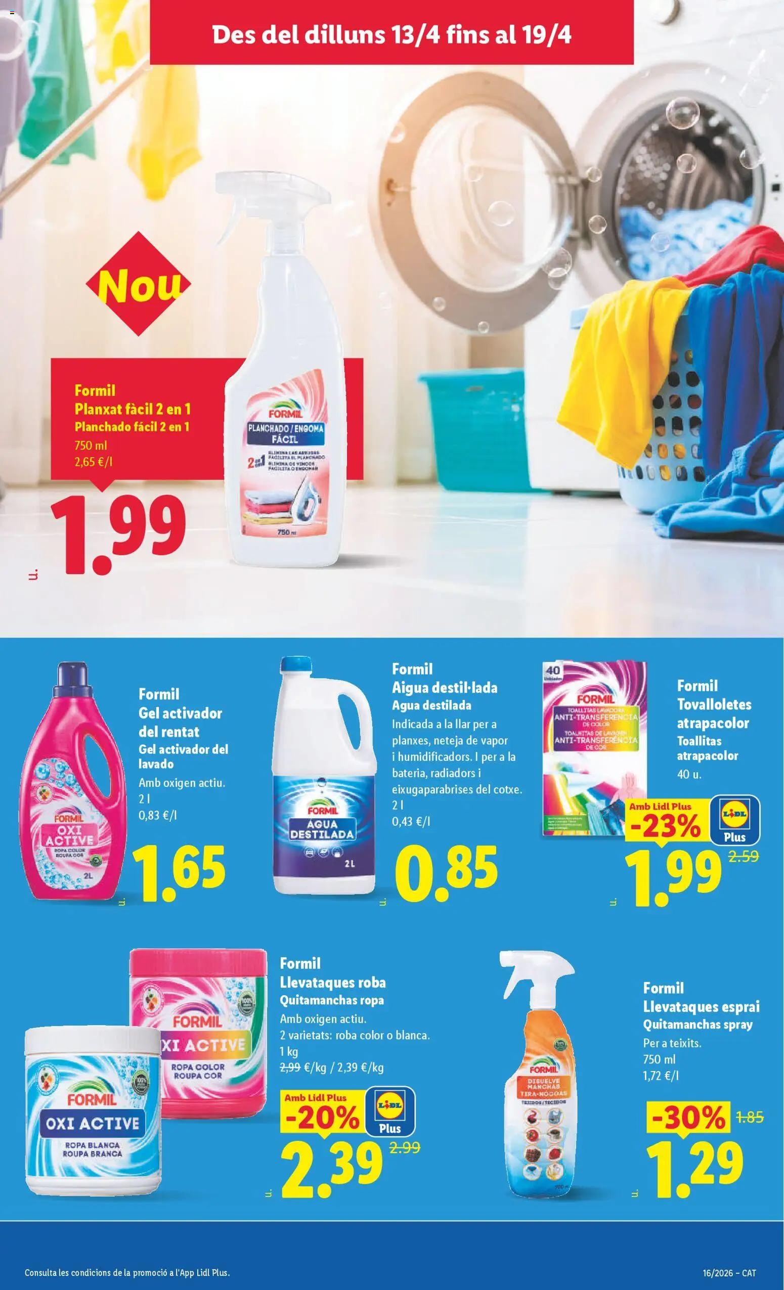 Lidl folleto │ válido desde el 13.04.2026 | Página: 25 | Productos: Quitamanchas, Ropa, Lavadora