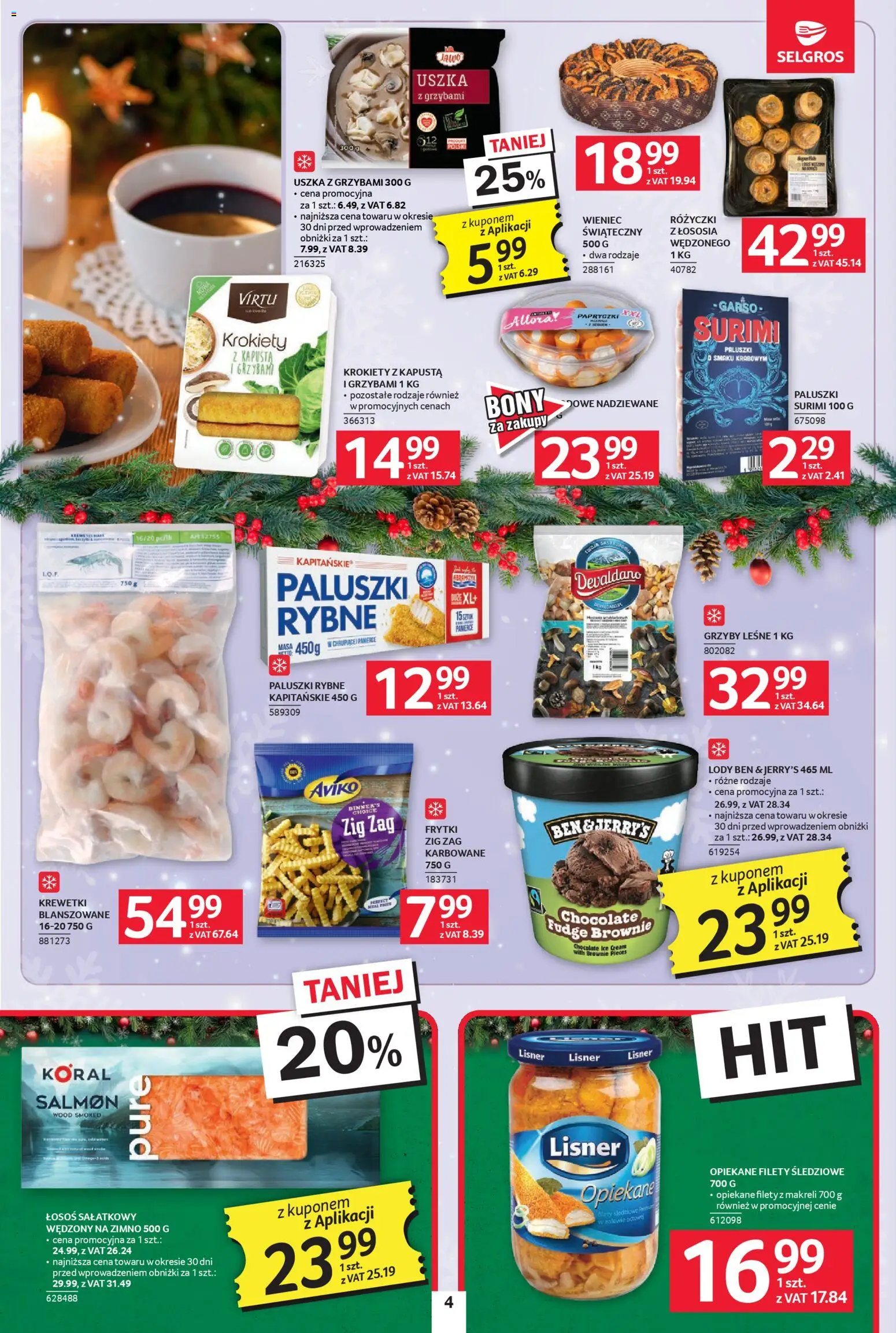 Selgros cash&carry Gazetka - Jeszcze więcej super promocji od 11.12.2025 | Strona: 4 | Produkty: Krewetki, Surimi, Krokiety, Paluszki rybne