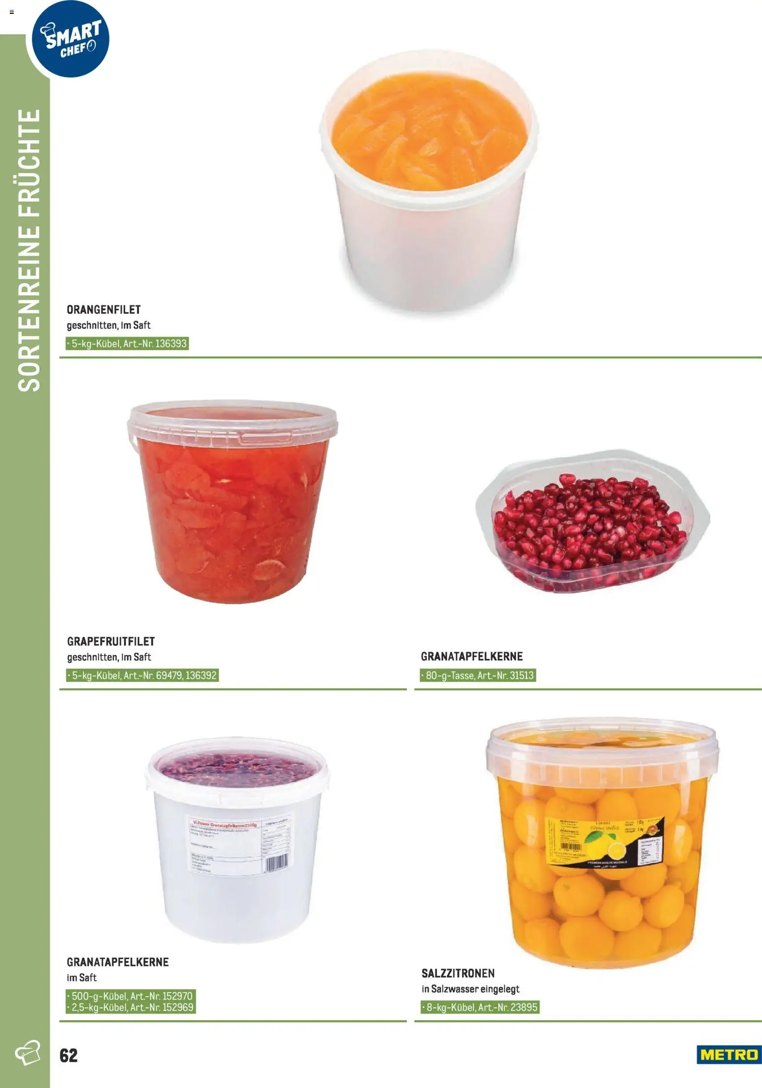 Metro angebote - Smart Chef Obst & Gemüse gültig ab 26.03.2026 | Seite: 62 | Produkte: Saft
