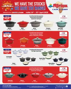 Africa Cash & Carry specials catalogue – valid from 16.04.2026 | Page: 29 | Products: Iron, Alicate de unhas, Cream, Salt