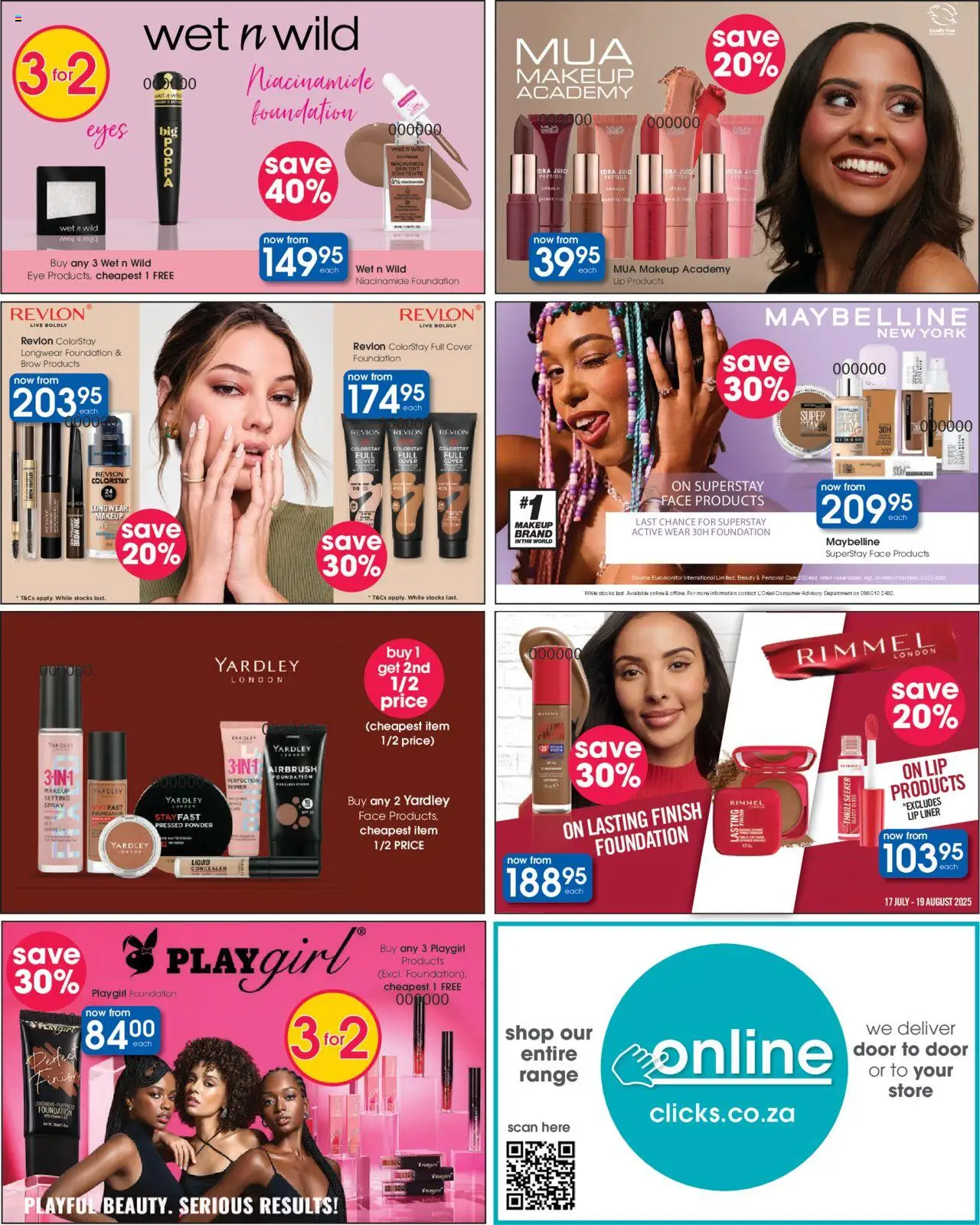 Clicks Specials │ valid from 07.08.2025 | Page: 32 | Products: Setting spray, Cover, Foundation, Concealer
