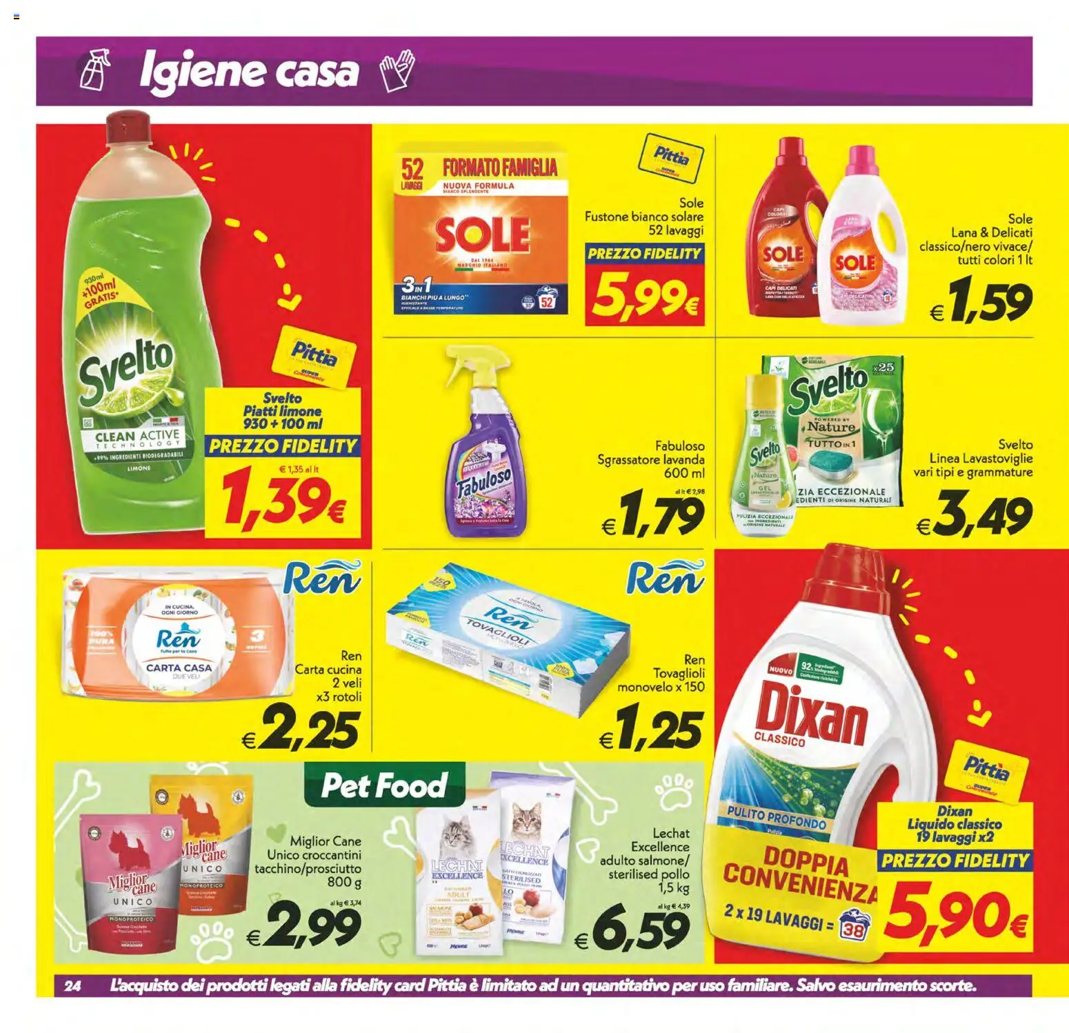 Volantino SuperConveniente del 24.10.2025 | Pagina: 24 | Prodotti: Pollo, Limone, Lavastoviglie, Lavanda