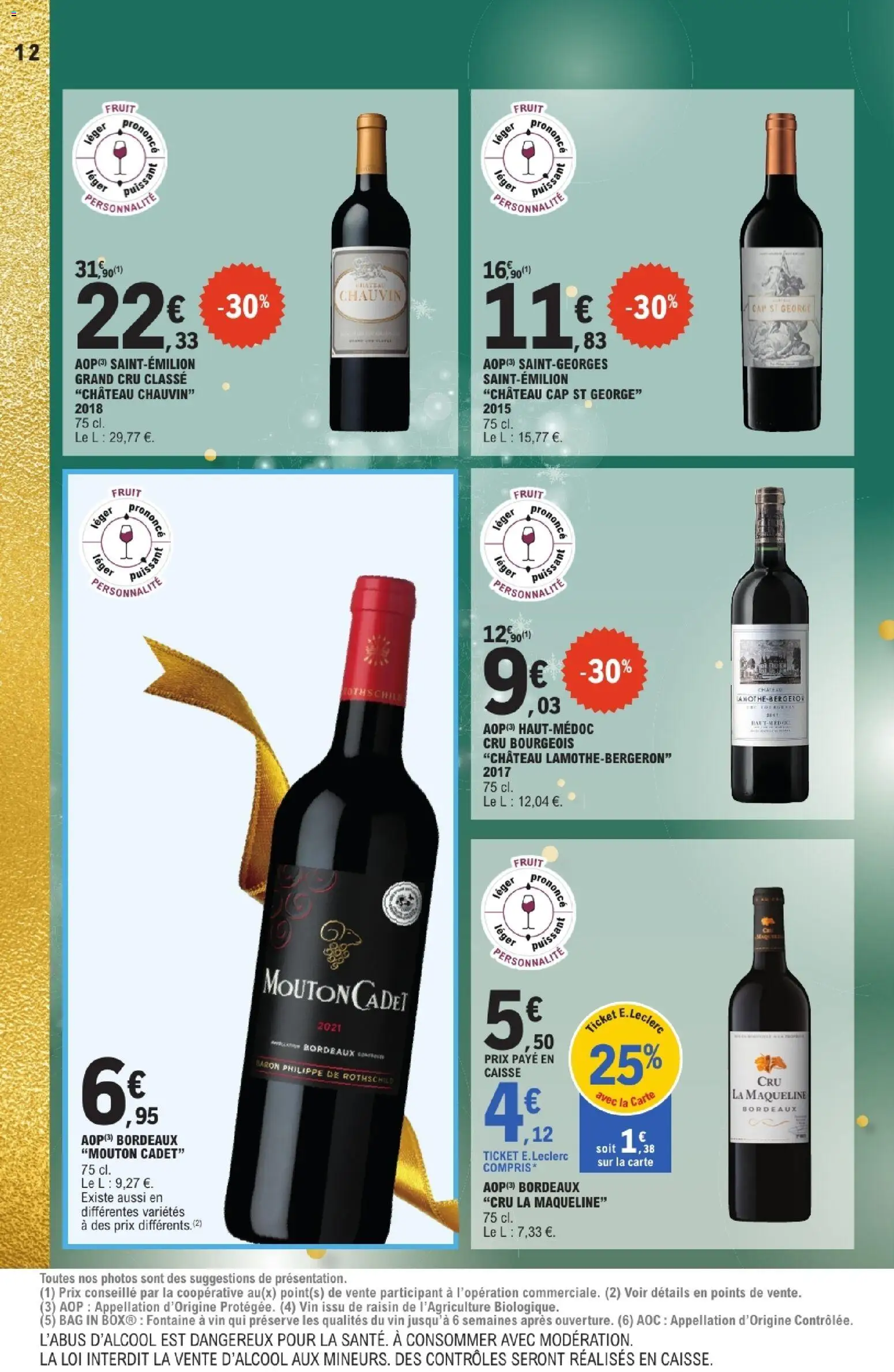 {H1} | Page: 12 | Produits: Saint-émilion grand cru, Raisin, Vin